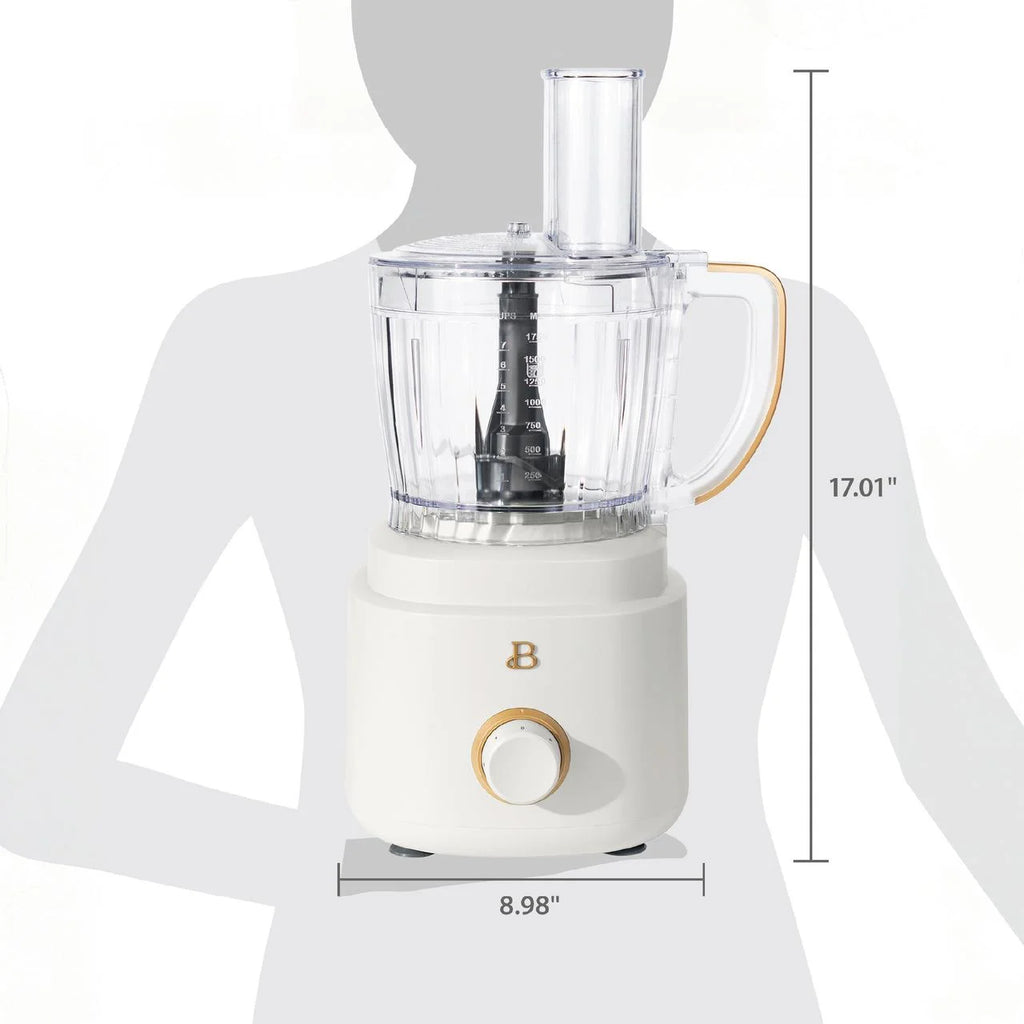 Beautiful 10-Cup Food Processor with Accessories. White Icing by Drew Barrymore