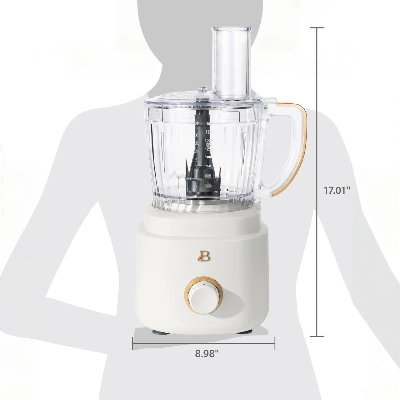 Beautiful 10-Cup Food Processor with Accessories. White Icing by Drew Barrymore