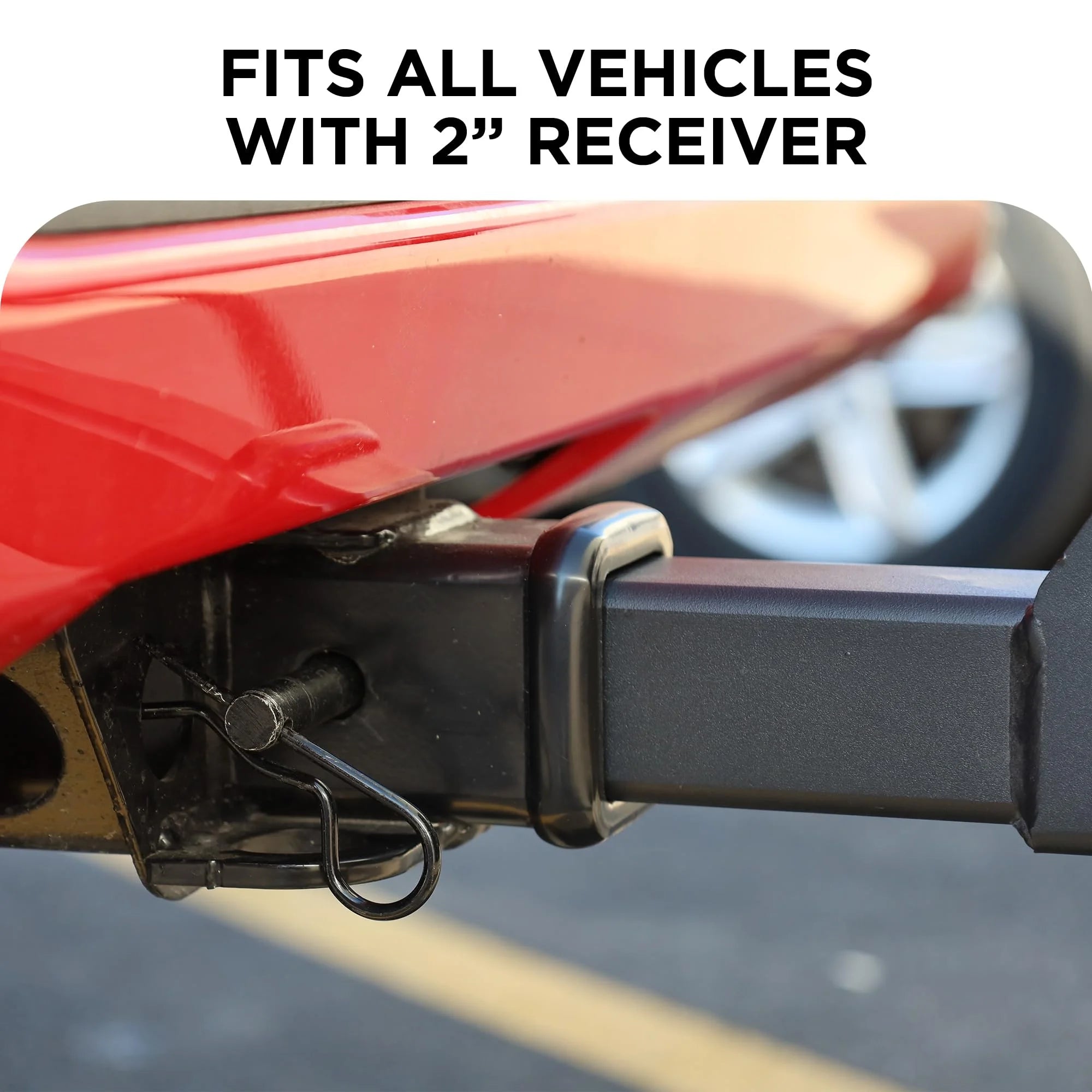 Young Electric Ebike Rack. 200lb Capacity. Alloy Steel Hitch Mount. Fits 5-Inch Fat Tire Bikes. 2-Inch Receiver