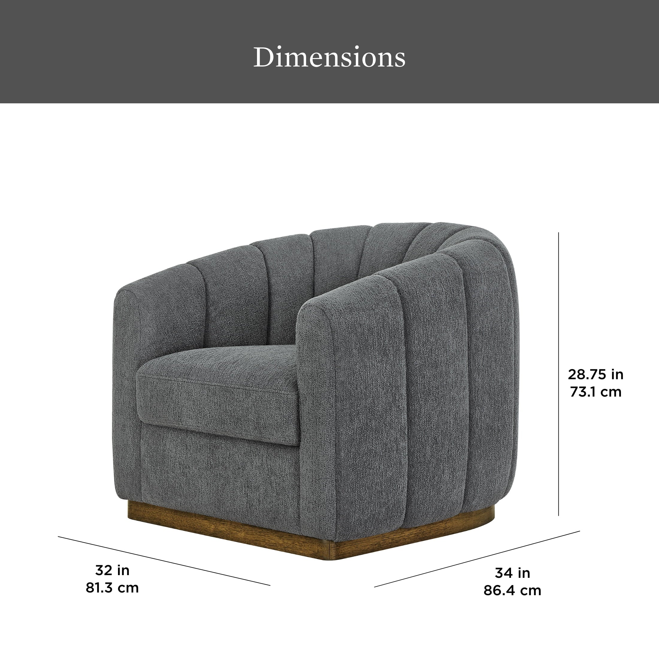 Better Homes & Gardens Lillian Accent Swivel Chair. Cream Linen