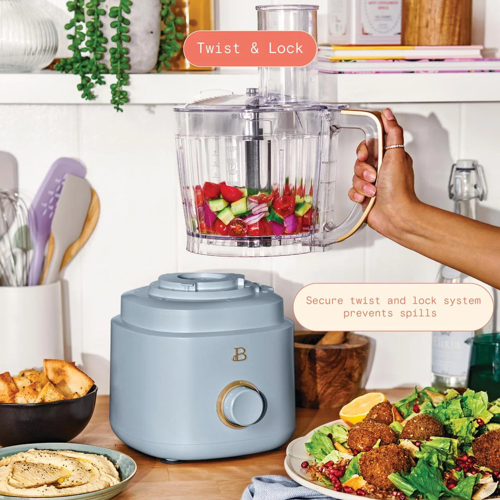 Beautiful 10-Cup Food Processor with Accessories. White Icing by Drew Barrymore