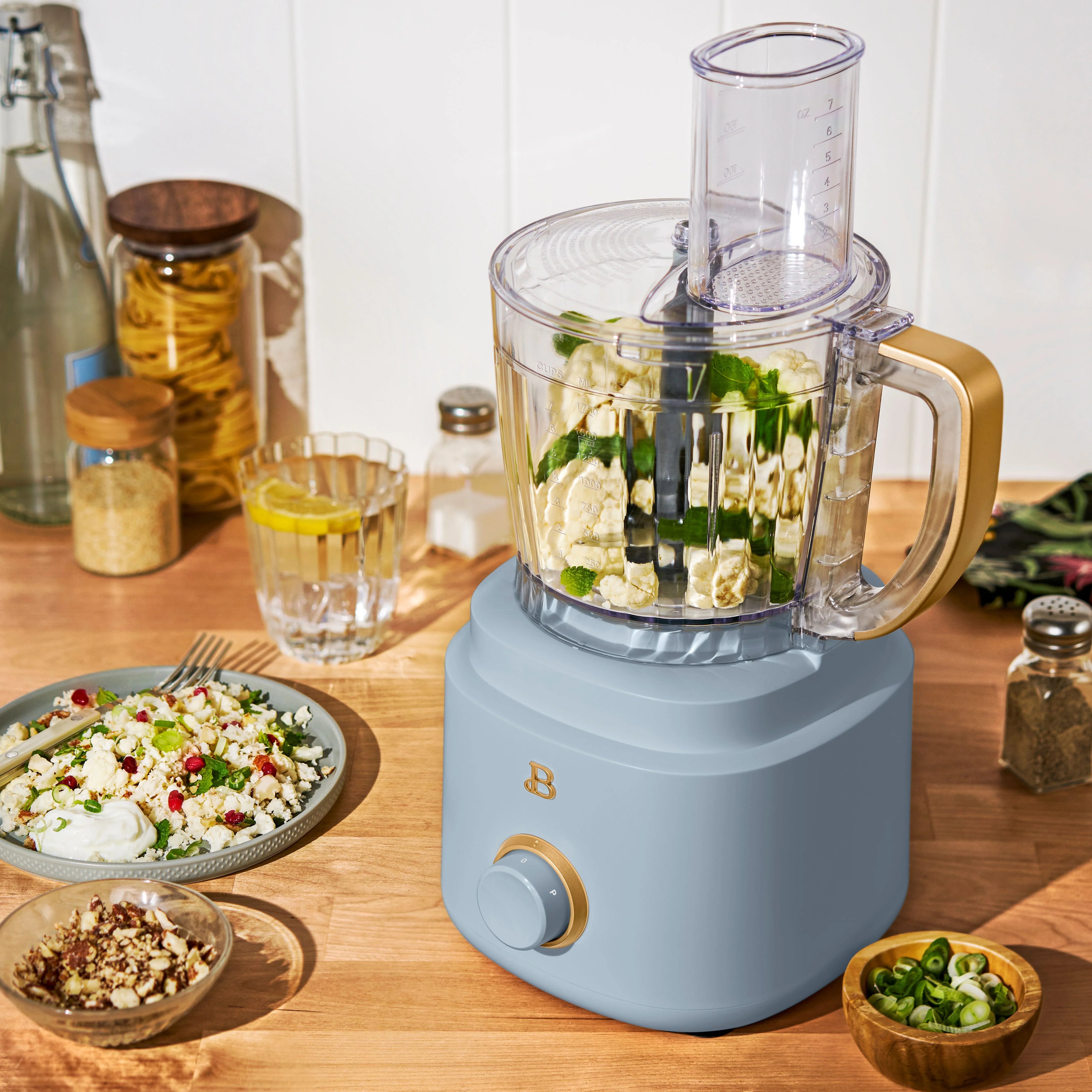 Beautiful 10-Cup Food Processor with Accessories. White Icing by Drew Barrymore