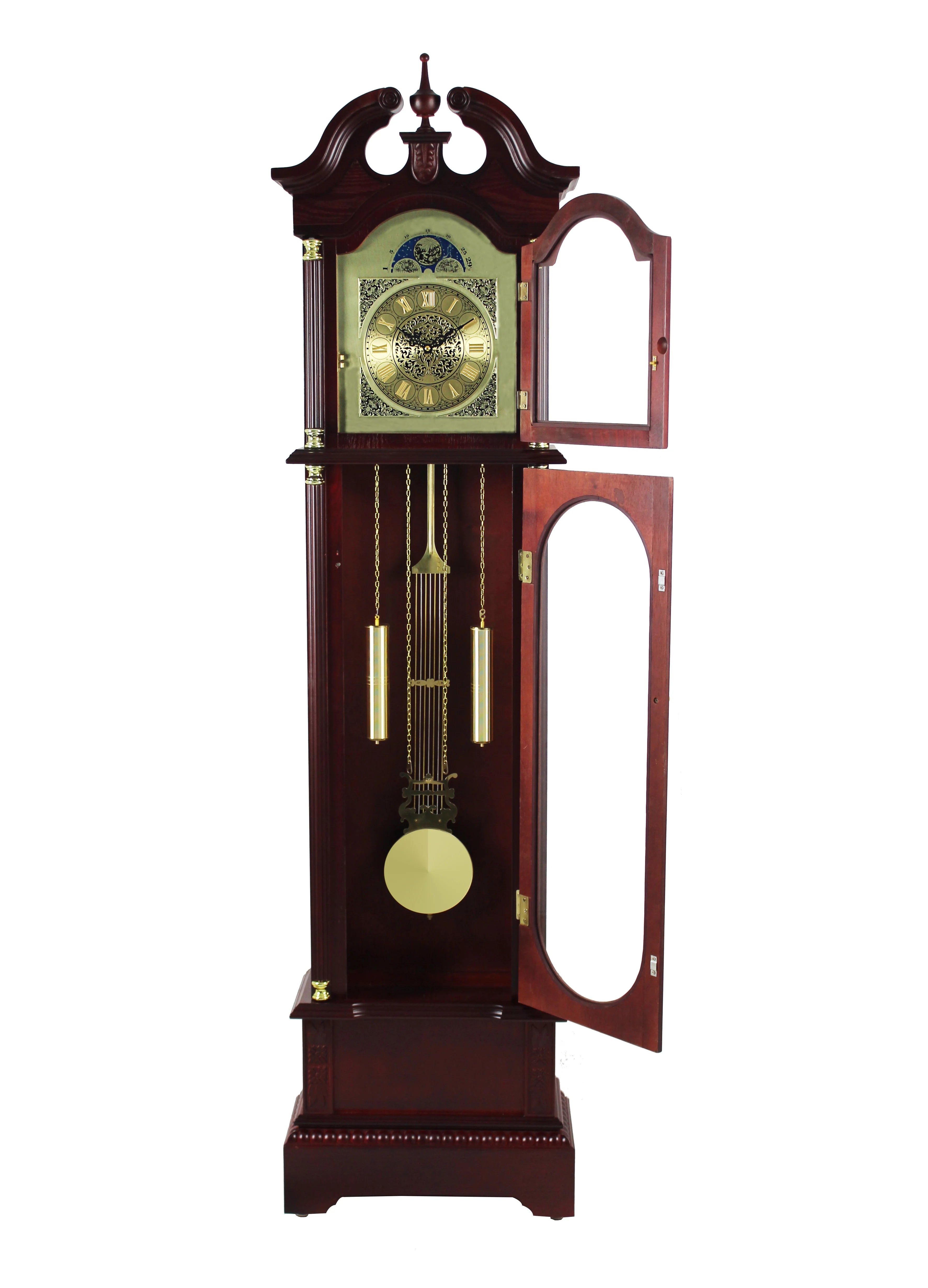 72 Floor Standing Grandfather Clock in Cherry Finish
