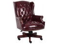 Boss Office Products Traditional High Back Faux Leather Tufted Executive Chair. Oxblood