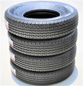 Set of 4 Transeagle ST Radial II Steel Belted ST225/75R15 225/75R15 117/112L E 10 Ply Trailer Tires