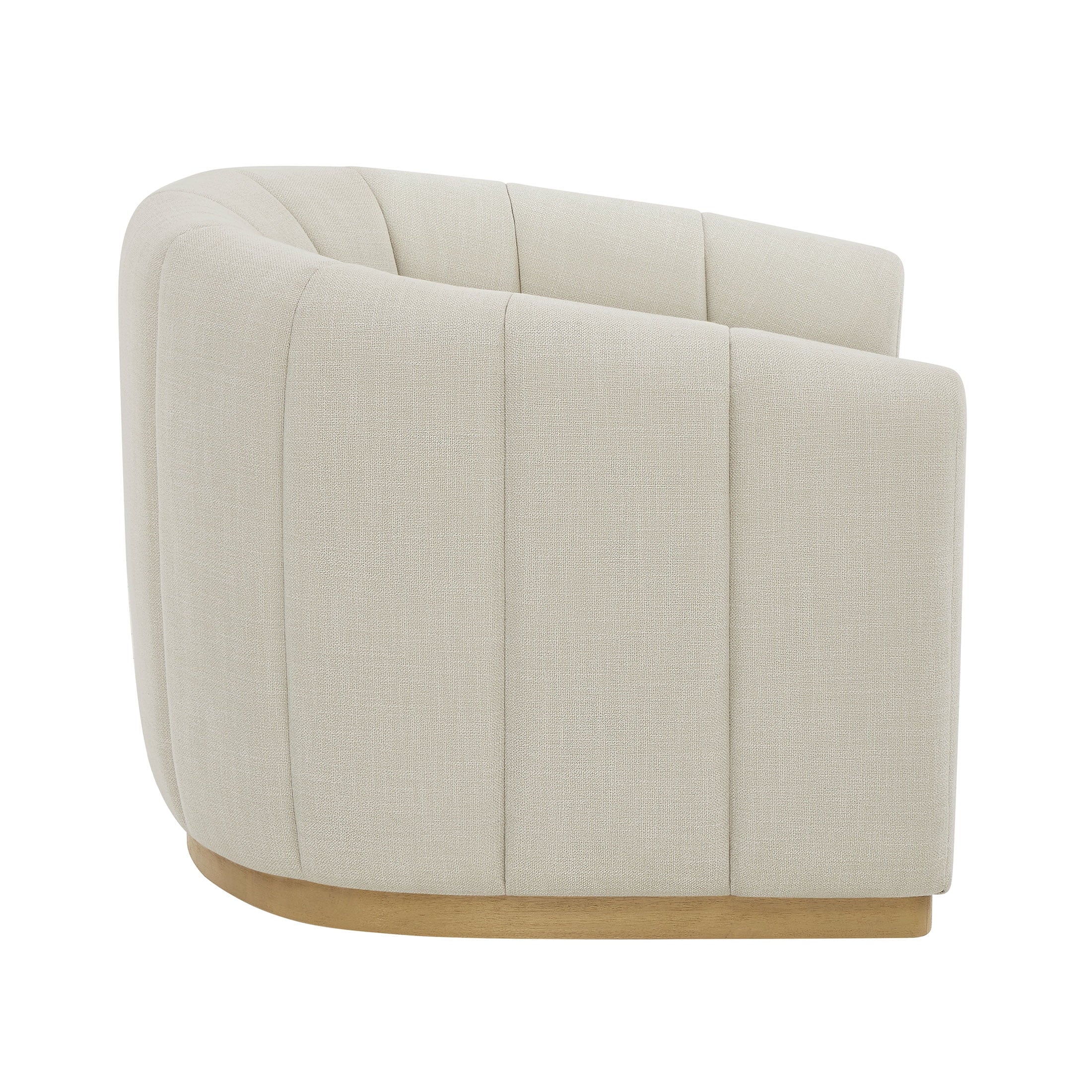 Better Homes & Gardens Lillian Accent Swivel Chair. Cream Linen