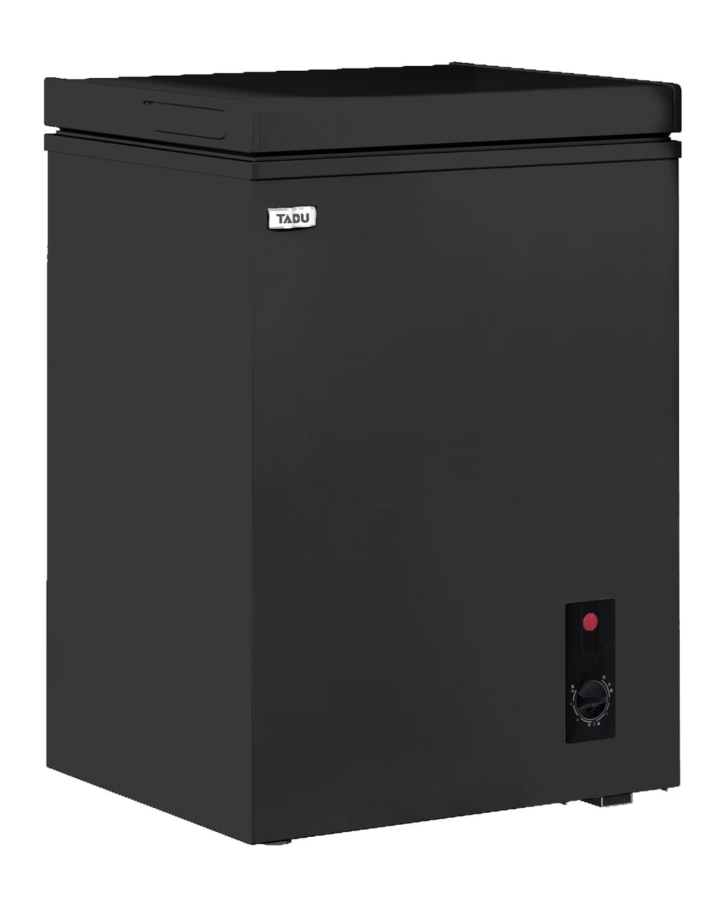 TABU Chest Freezer.3.5 Cu ft Deep Freezer.Garage Ready.Top Open Door.Black