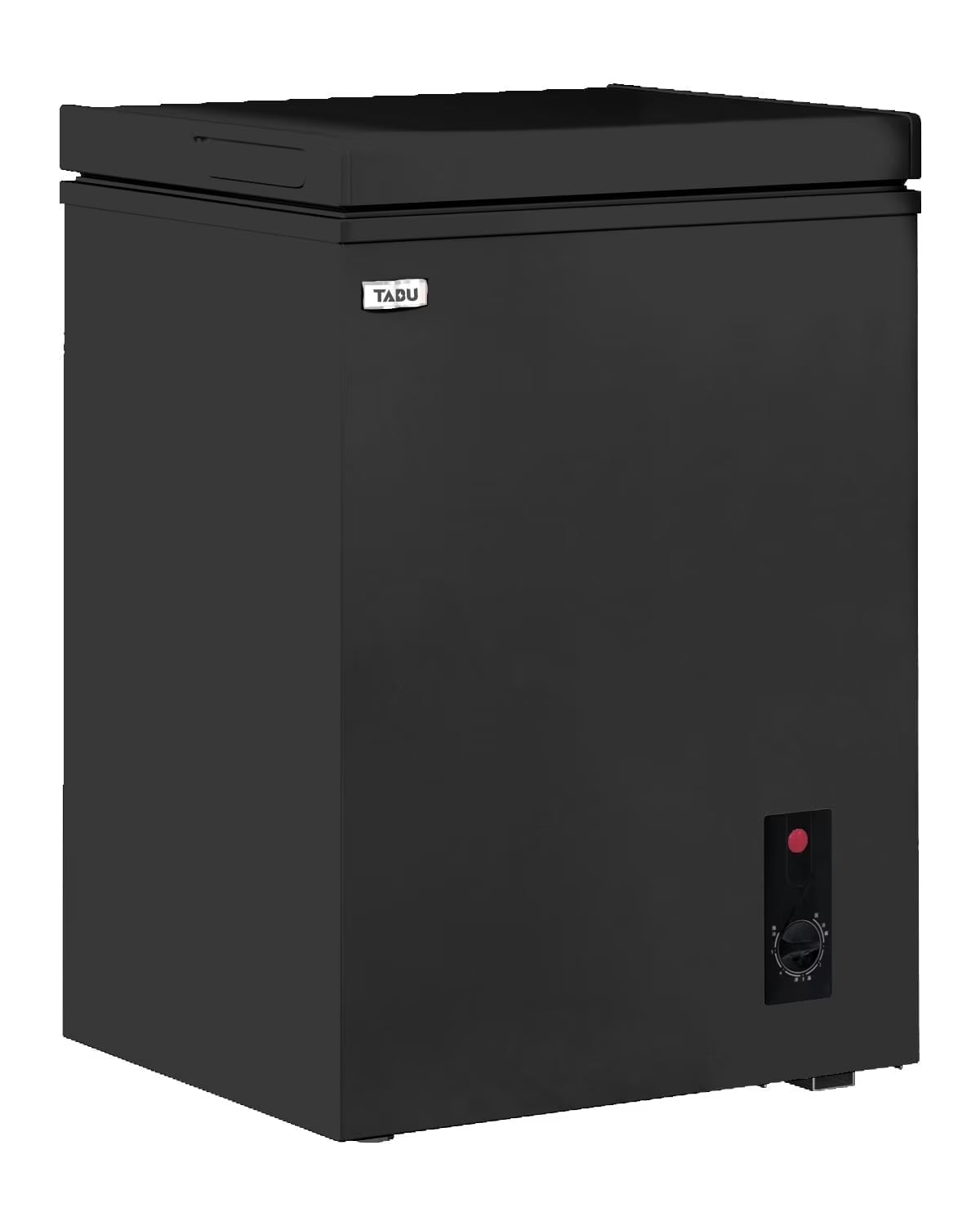 TABU Chest Freezer.3.5 Cu ft Deep Freezer.Garage Ready.Top Open Door.Black