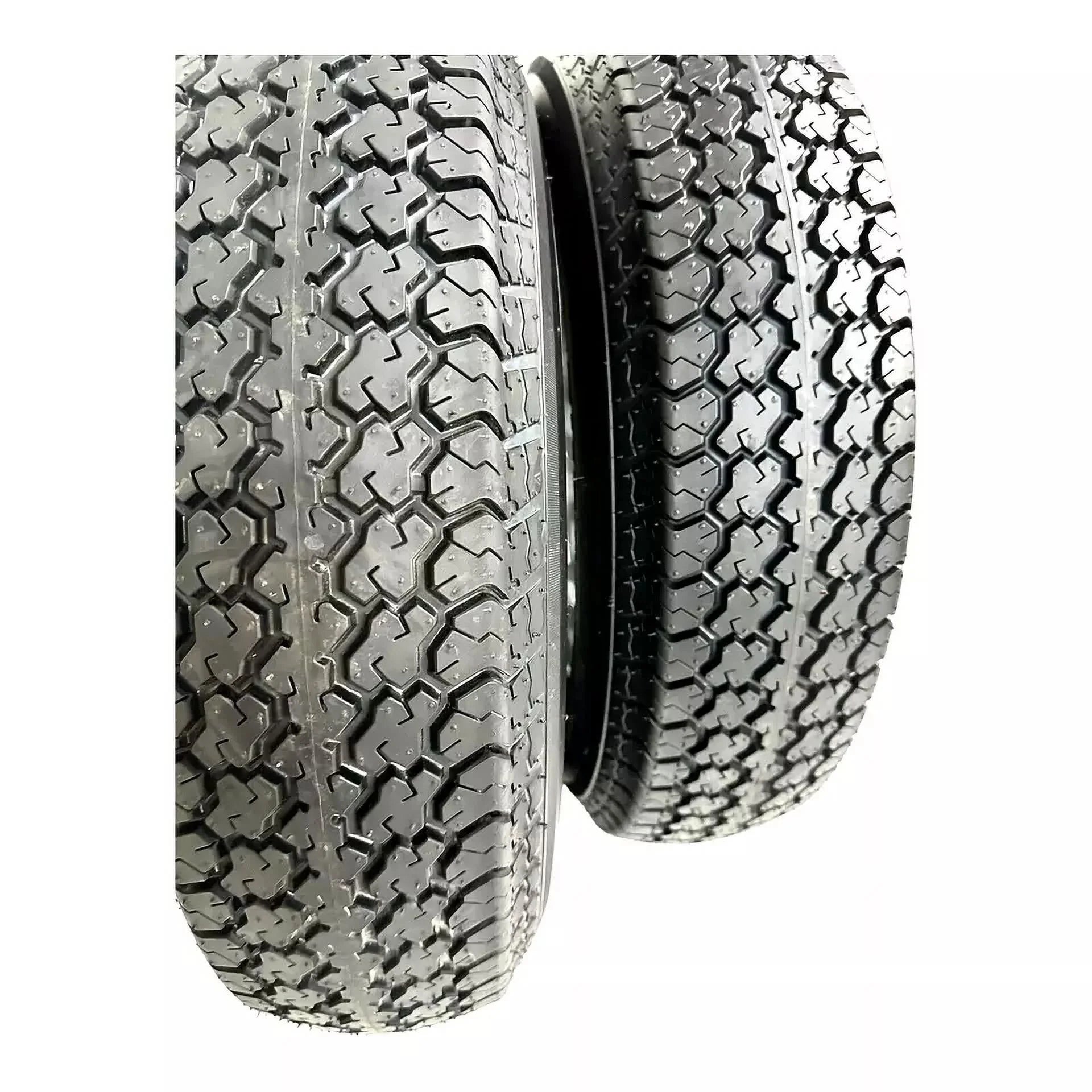 2-Pack Trail Tire on Rim ST205/75D15 Tex Star LRC 6 Ply Bias 5 Lug Silver Modular Wheel 5X5 Bolt Pattern