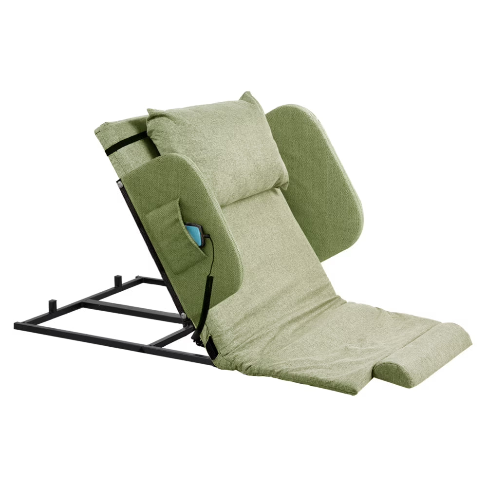 Adjustable Power Lifting Bed Backrest for Elderly Patient Injured. Sit-up Back Rest Chair for Neck Lumbar Back Support. Electric Lifting Backrest for Bed (Gray)