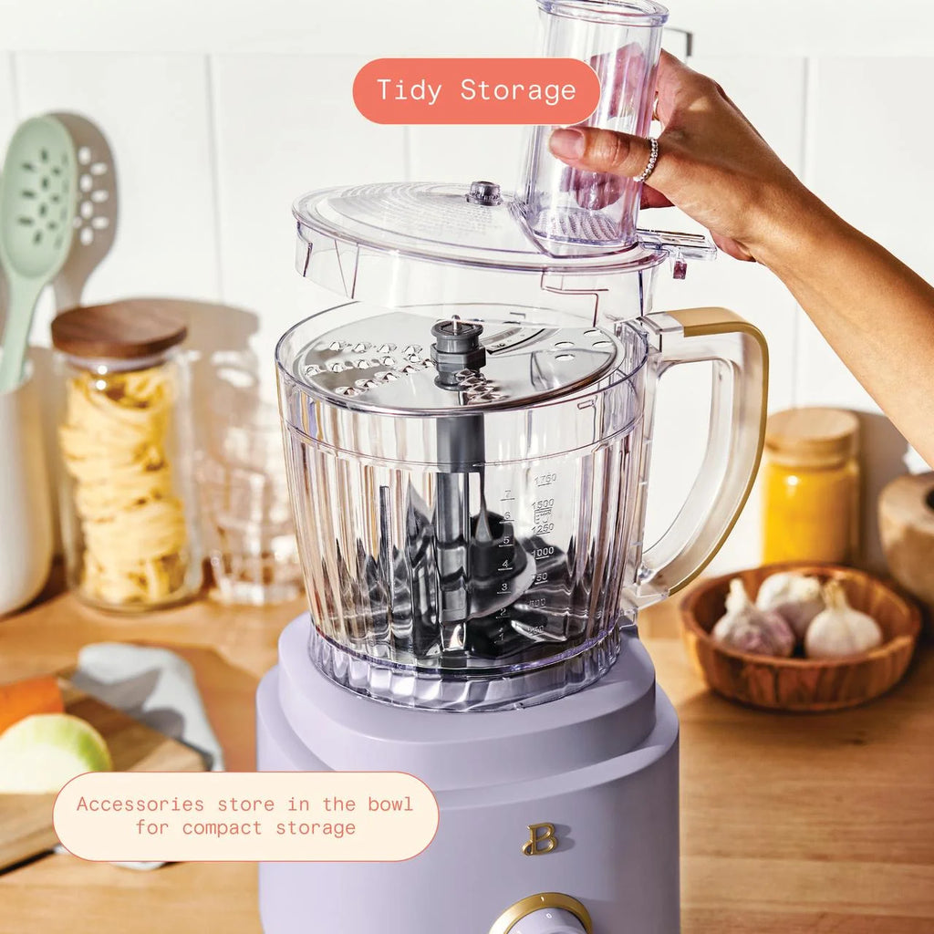 Beautiful 10-Cup Food Processor with Accessories. White Icing by Drew Barrymore