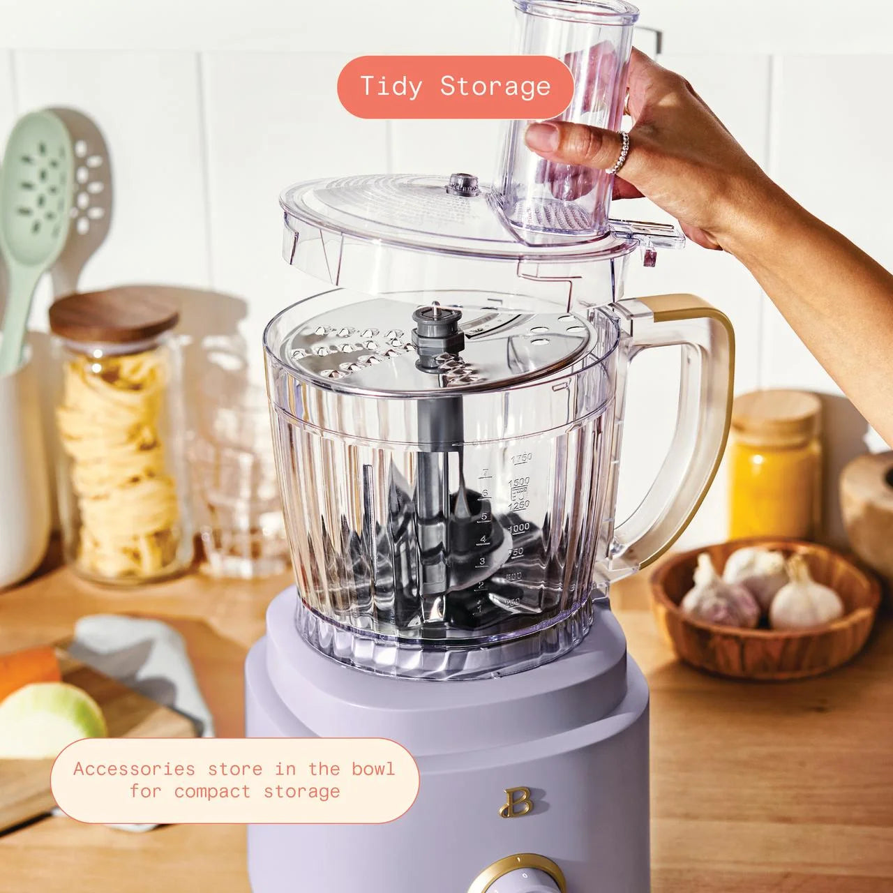 Beautiful 10-Cup Food Processor with Accessories. White Icing by Drew Barrymore