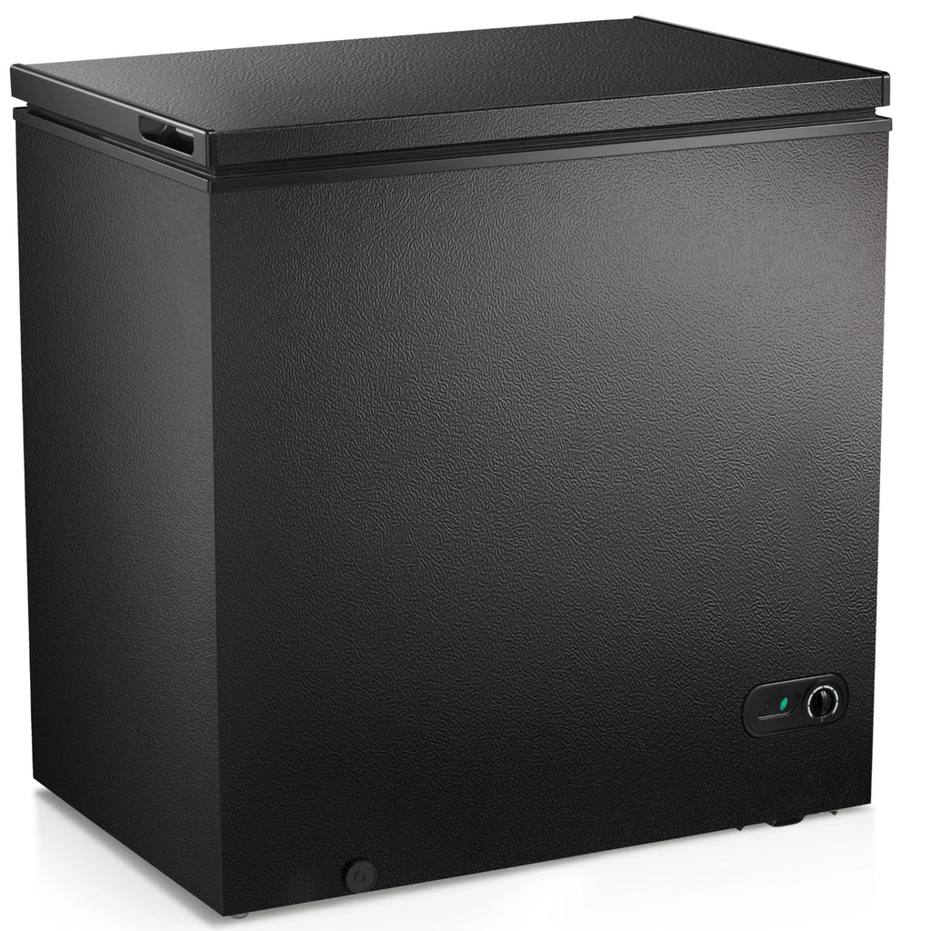 Auseo 8.7 cu. ft. Chest Deep Freezer with Adjustable Temperature. Free Standing Top Open Door Compact Freezer with 3 Removable Basket for Kitchen. Home. Bar. Garage. Office