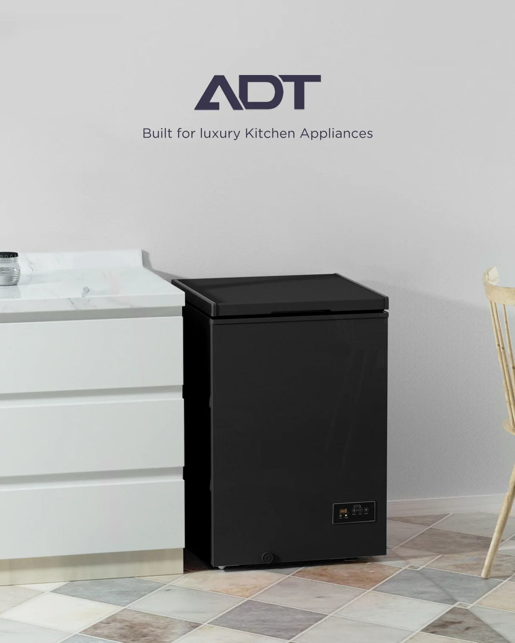 ADT Low temperature Chest Freezer 3.5 Cubic Feet Free-Standing Top Door Freezers 14�H to -40�H