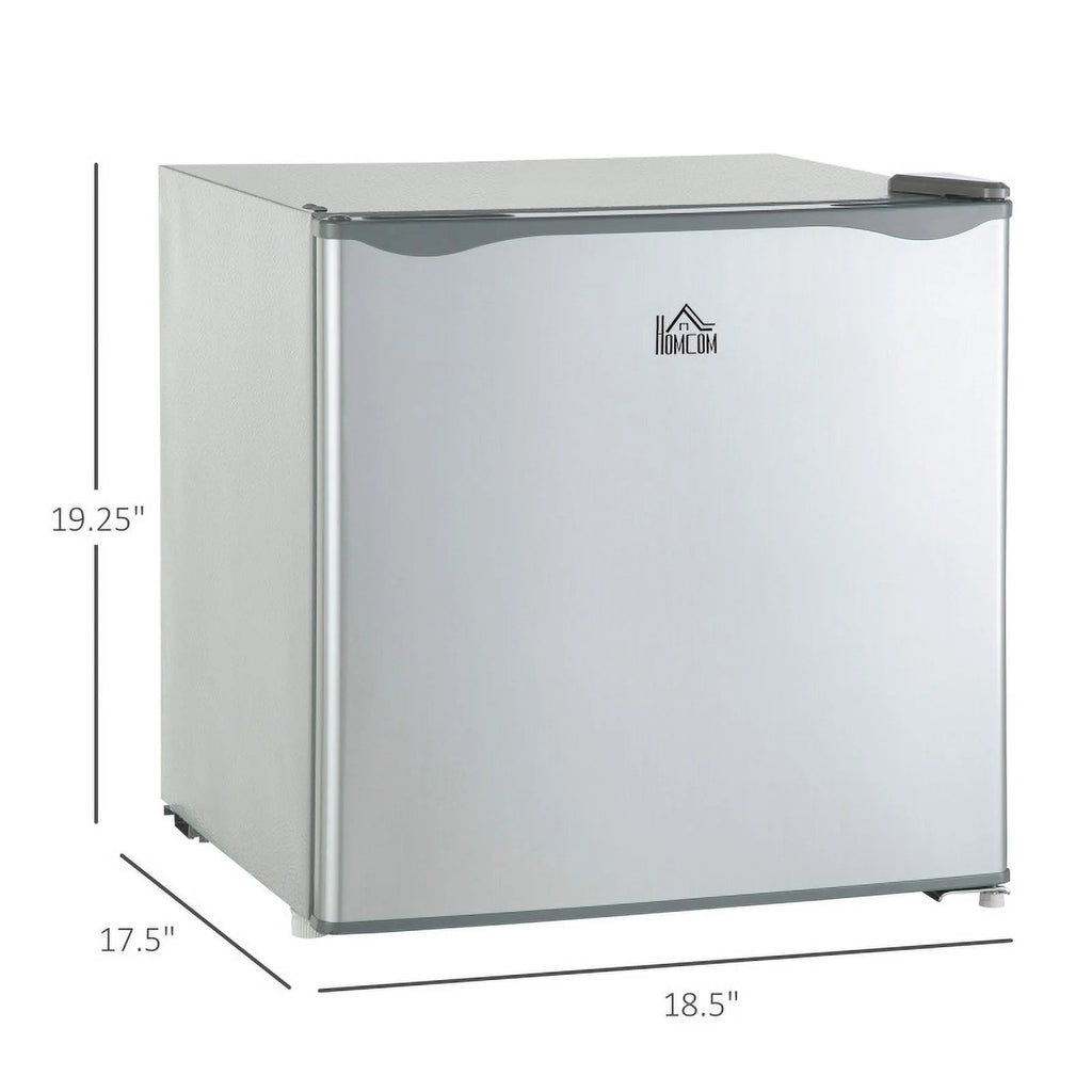 HOMCOM Mini Freezer Countertop. 1.1 Cu.Ft Compact Upright Freezer with Removable Shelves. Reversible Door for Home. Dorm. Apartment and Office. gray  05