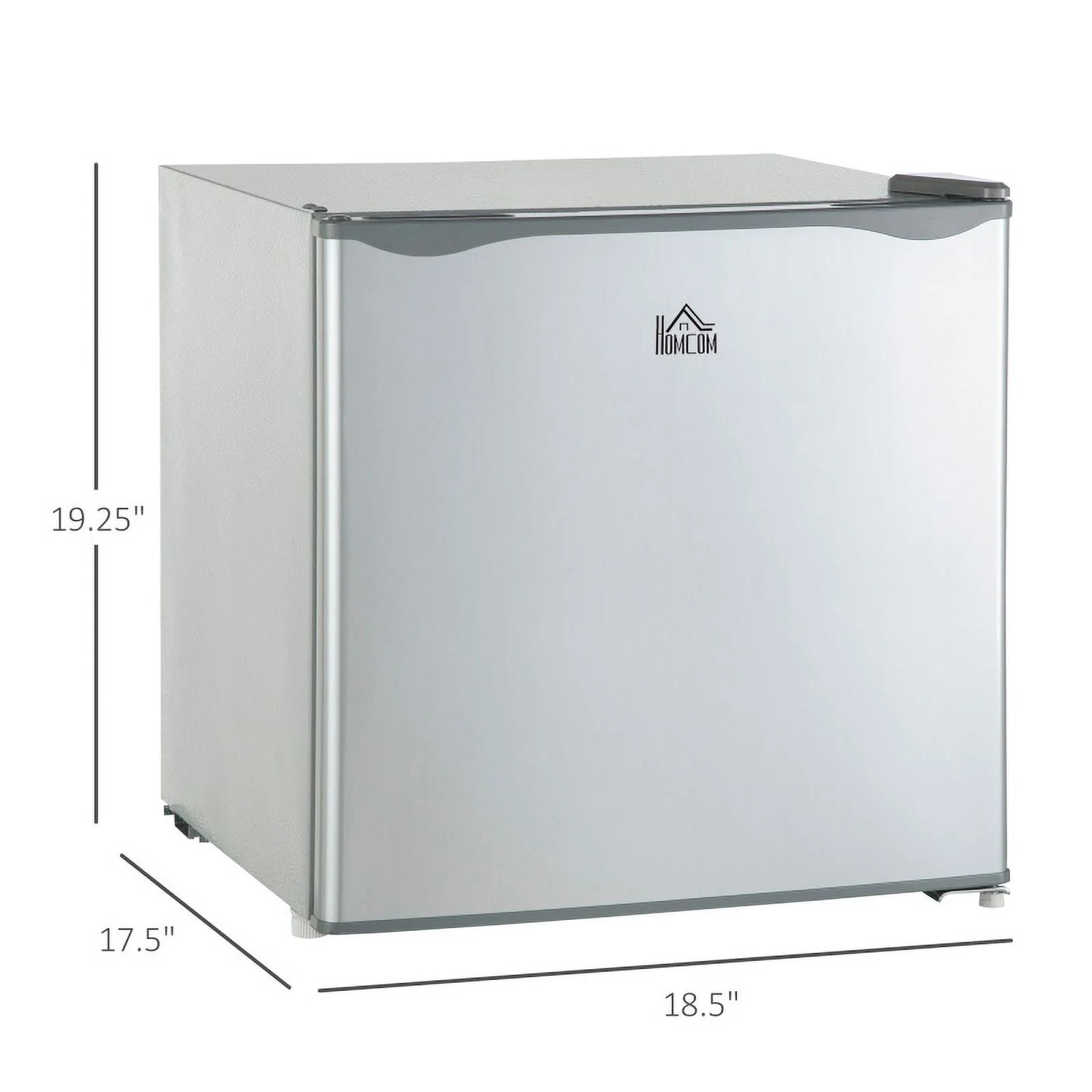 HOMCOM Mini Freezer Countertop. 1.1 Cu.Ft Compact Upright Freezer with Removable Shelves. Reversible Door for Home. Dorm. Apartment and Office. gray  05