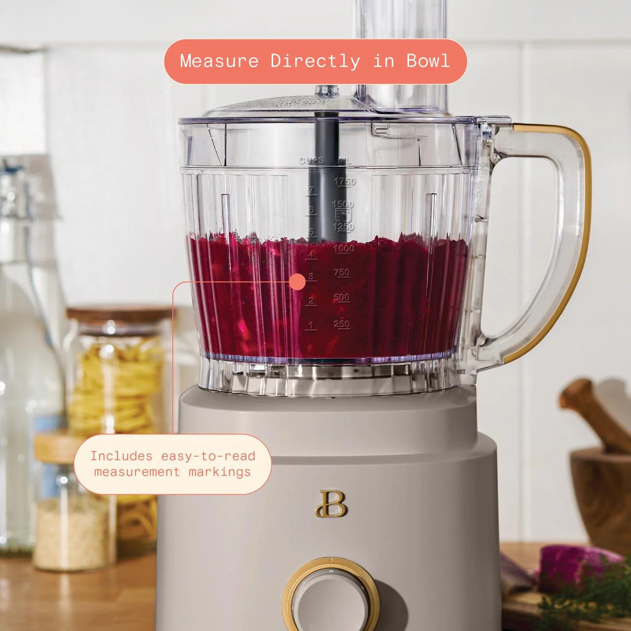 Beautiful 10-Cup Food Processor with Accessories. White Icing by Drew Barrymore