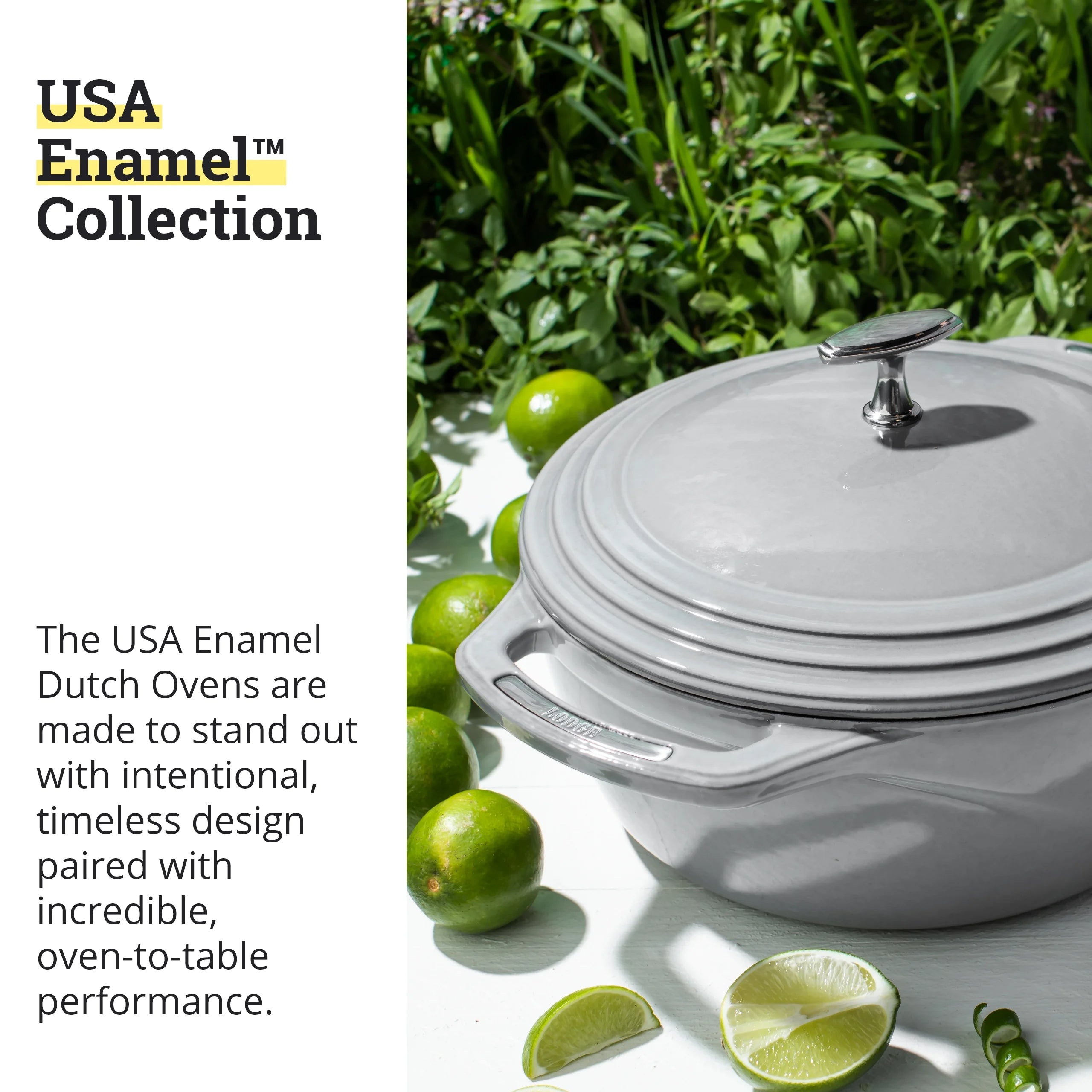 Lodge USA Enamel Dutch Oven 7.5 qt.. Moonstruck