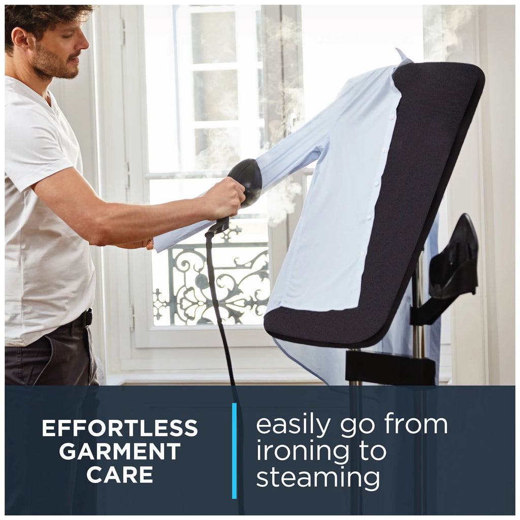 Rowenta IXEO Full Size Steamer for Clothes with Ironing Board. Garment Steamer. 65 Inch. 1500 Watts. Portable. QR1410