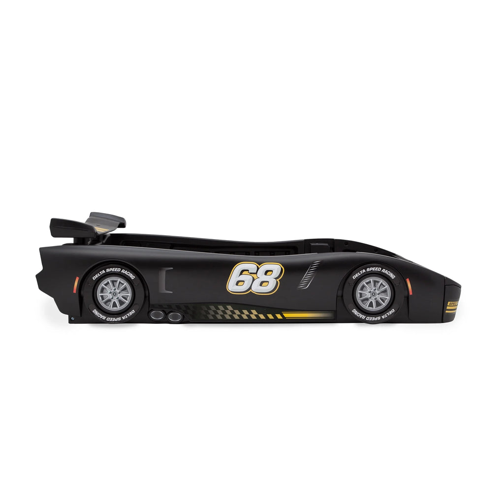 Delta Children Turbo Race Car Twin Bed. Blue