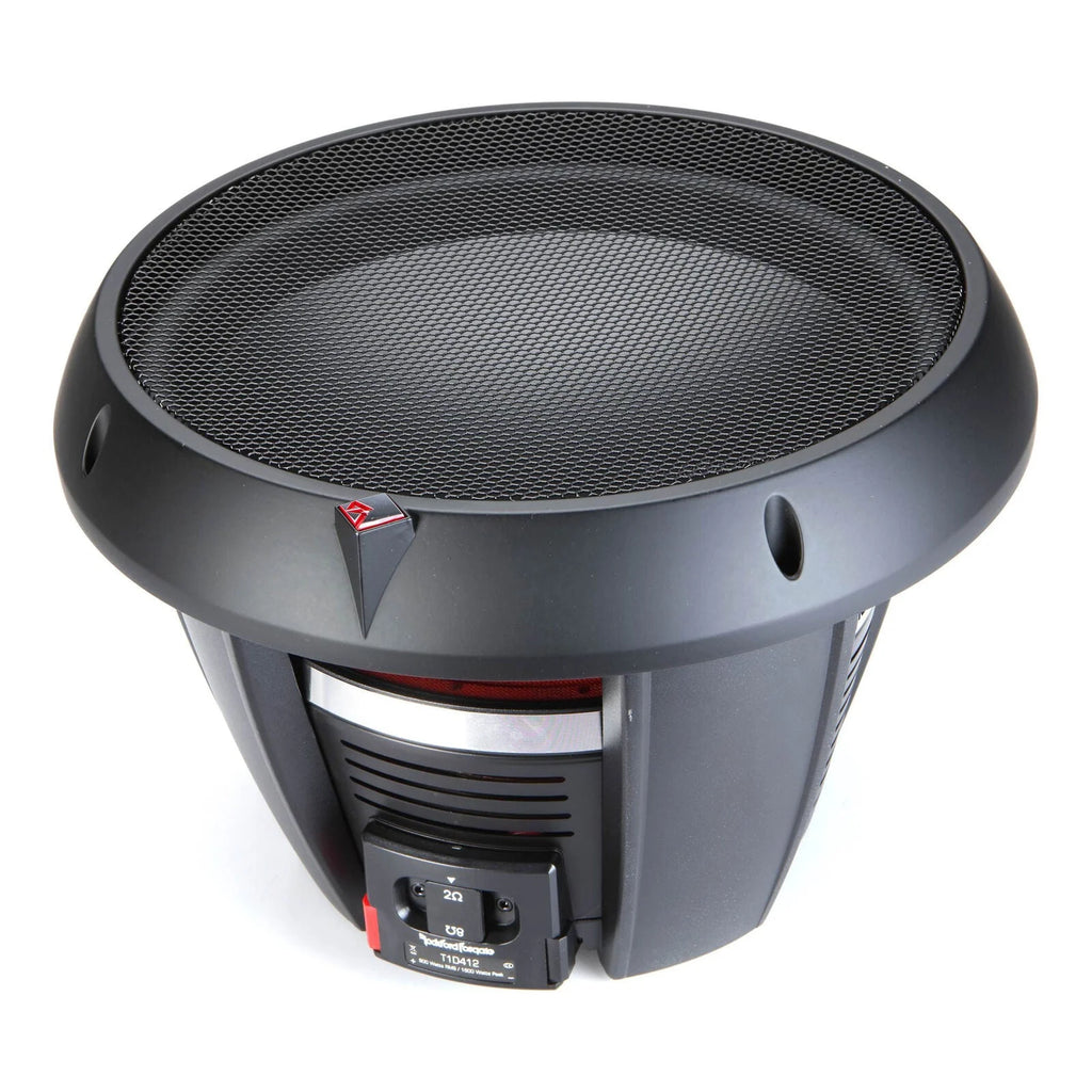 NEW ROCKFORD FOSGATE T1D412 12 1600 Watt 4-Ohm DVC Car Audio Subwoofer Sub