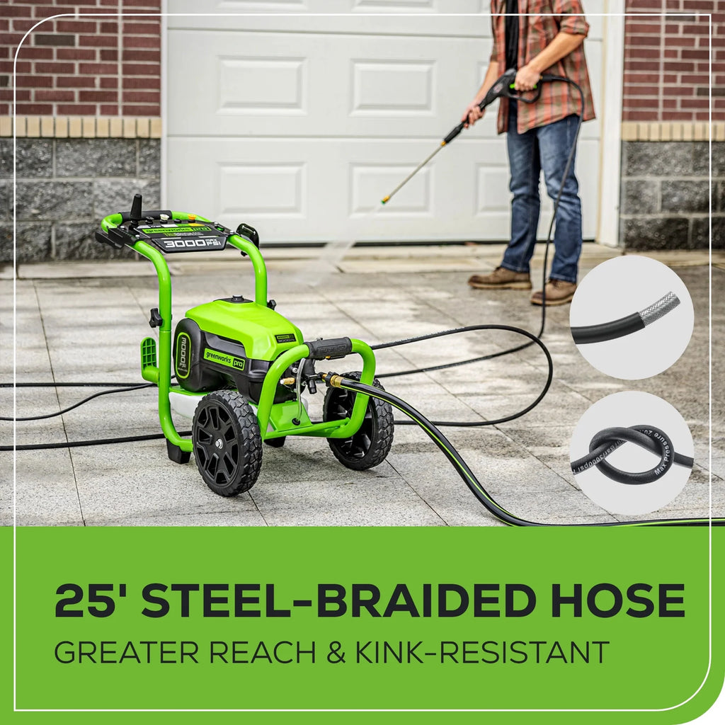 Greenworks 3000 PSI 2.0 Max GPM TruBrushless Electric Pressure Washer (Motor: 120V)