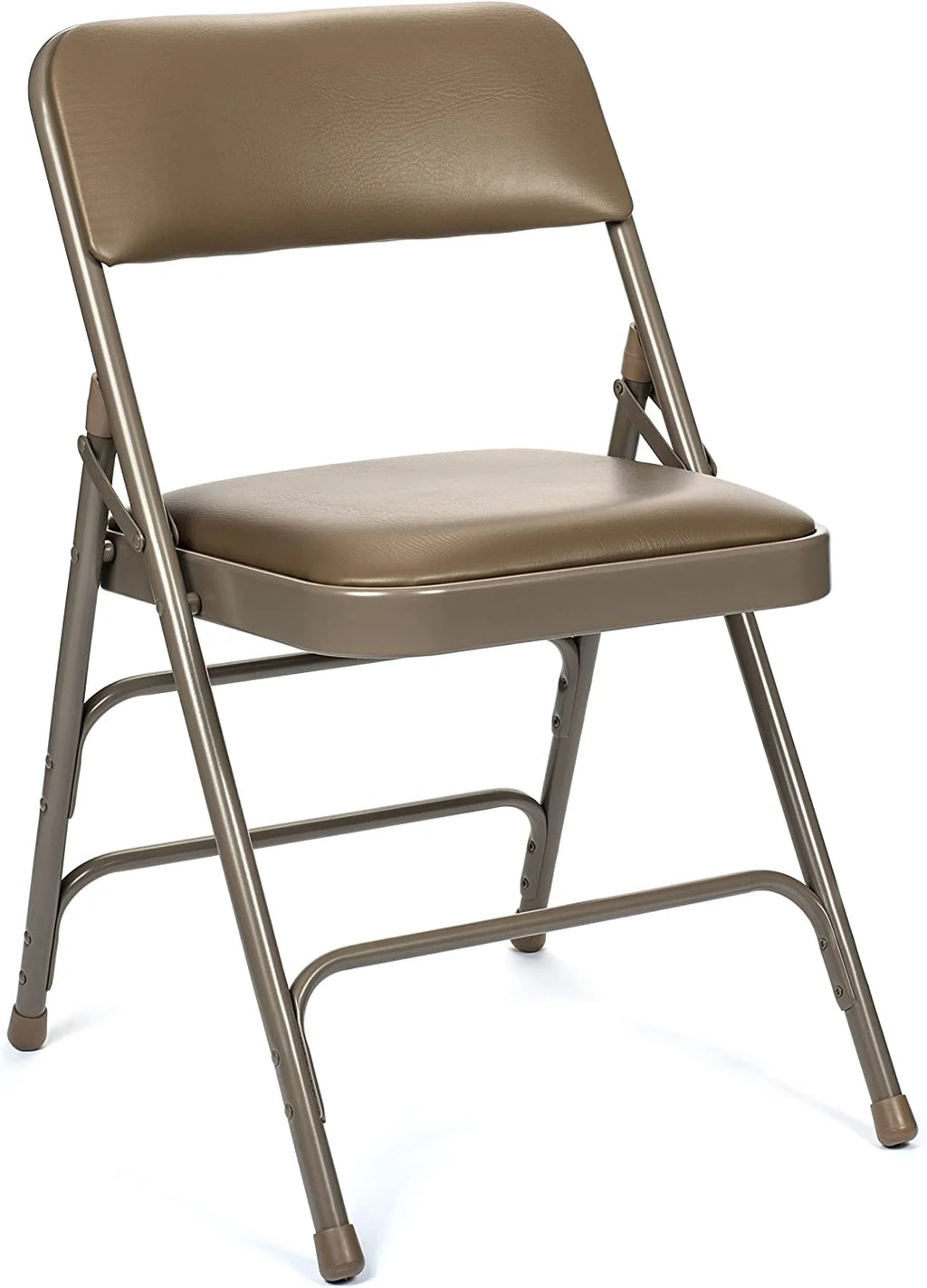 5pc. XL Series 4 Folding Card Table and Triple Braced Vinyl Padded Chair Set. Commercial Quality. Beige. 30