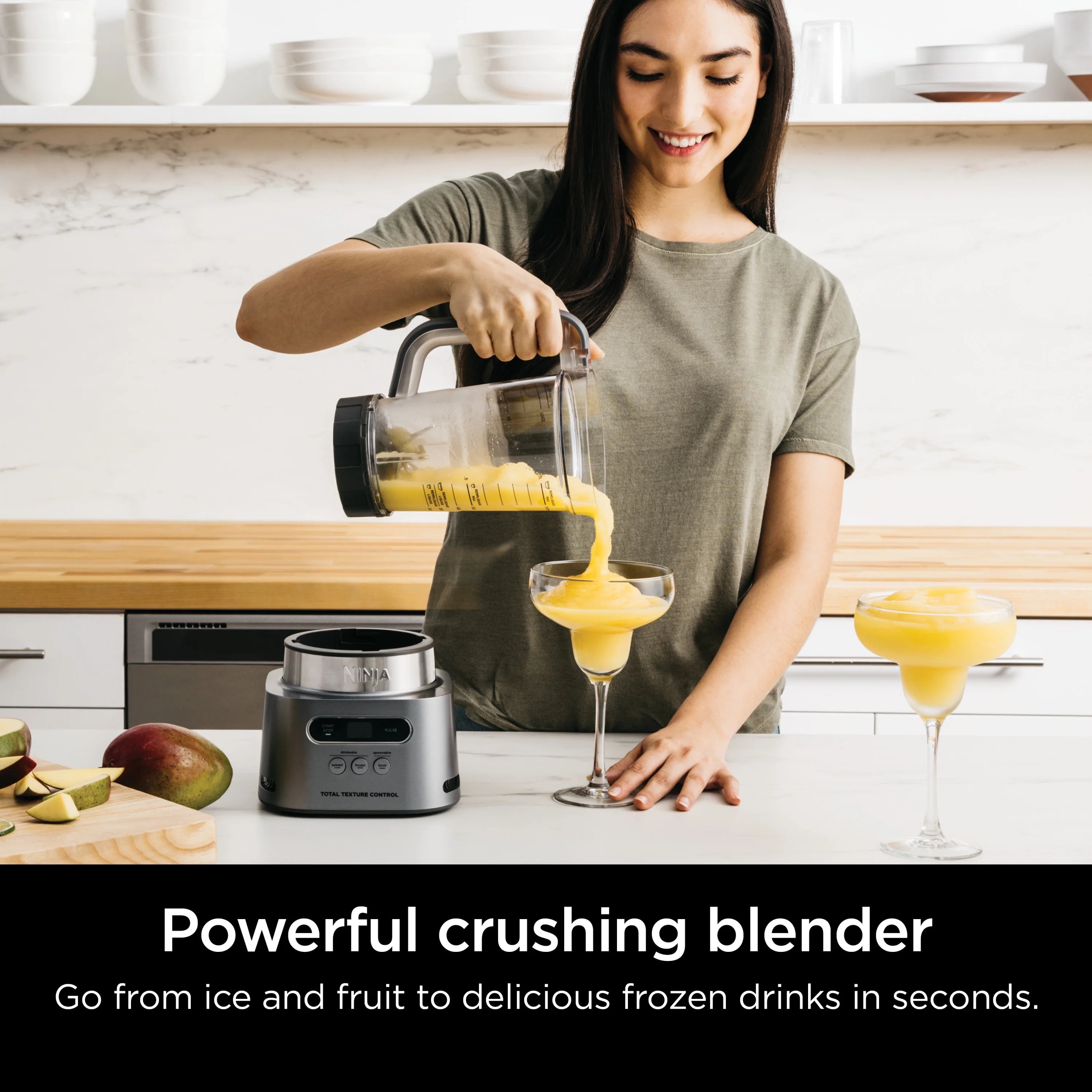 Ninja Twisti. High-Speed Blender Duo 3 Preset Auto-iQ Programs. 34 oz. Pitcher Capacity. SS150