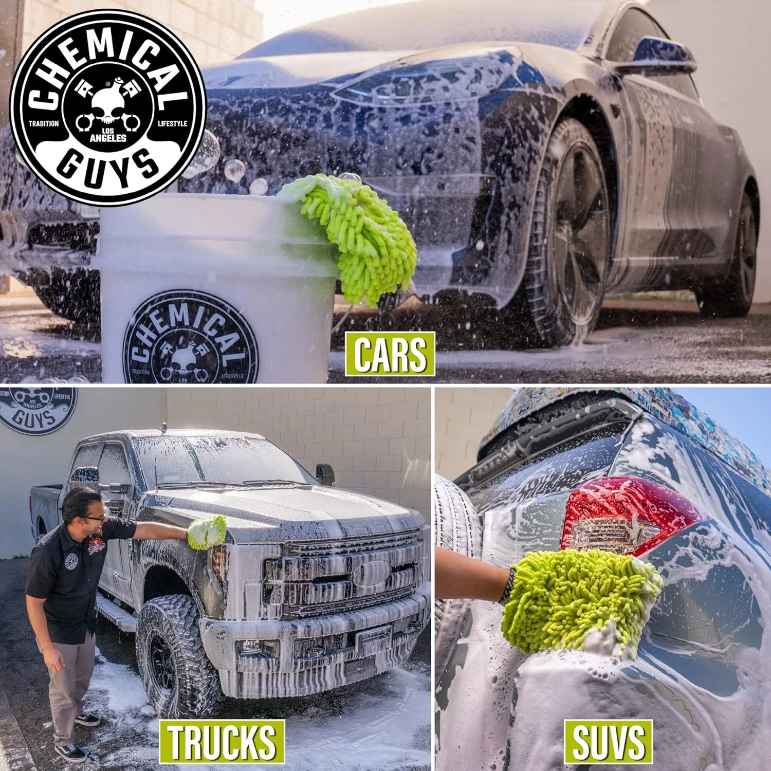 Chemical Guys HOL340 15-Piece Arsenal Builder Car Wash Kit with Foam Gun. Bucket. and (5) 16 oz Car Care Cleaning Chemicals. Gift for Car & Truck Lovers. Dads and DIYers (Works w/Garden Hose)