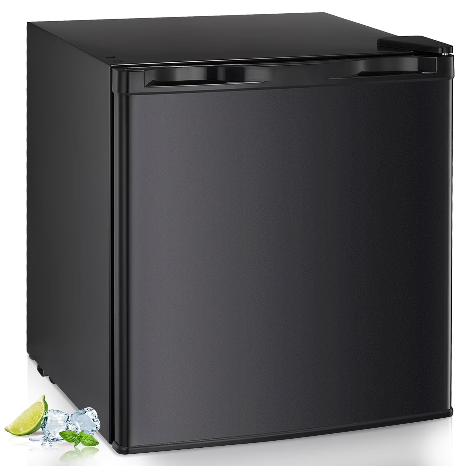 WAA Mini Freezer.1.1 Cu.ft Upright Freezer with Reversible Single Door.Removable Shelves.Small Freezer with Adjustable Thermostat for Home/Kitchen/Office (White)