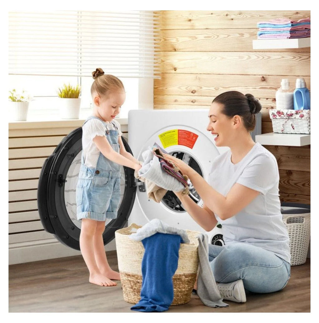 Electric Laundry Dryer. 13.2lbs Compact Tumble Dryer with Stainless Steel Tub. 4 Drying Modes. 2 Heat Settings. ETL Certified - for Apartments. Dorms. RVs