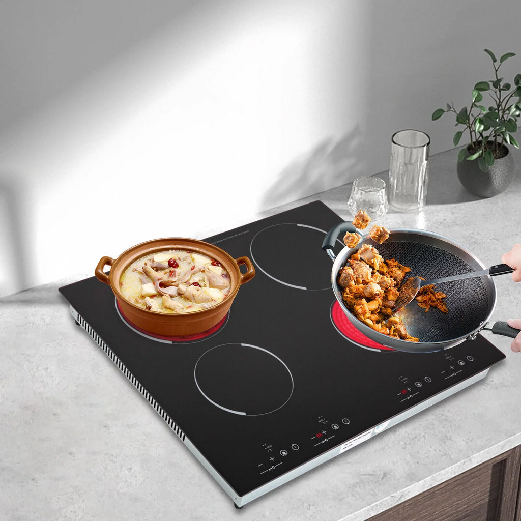 4-Burners Electric Ceramic Cooktop Built-in Cooktop Stove Ceramic Cooking Stove for kitchens. cabins