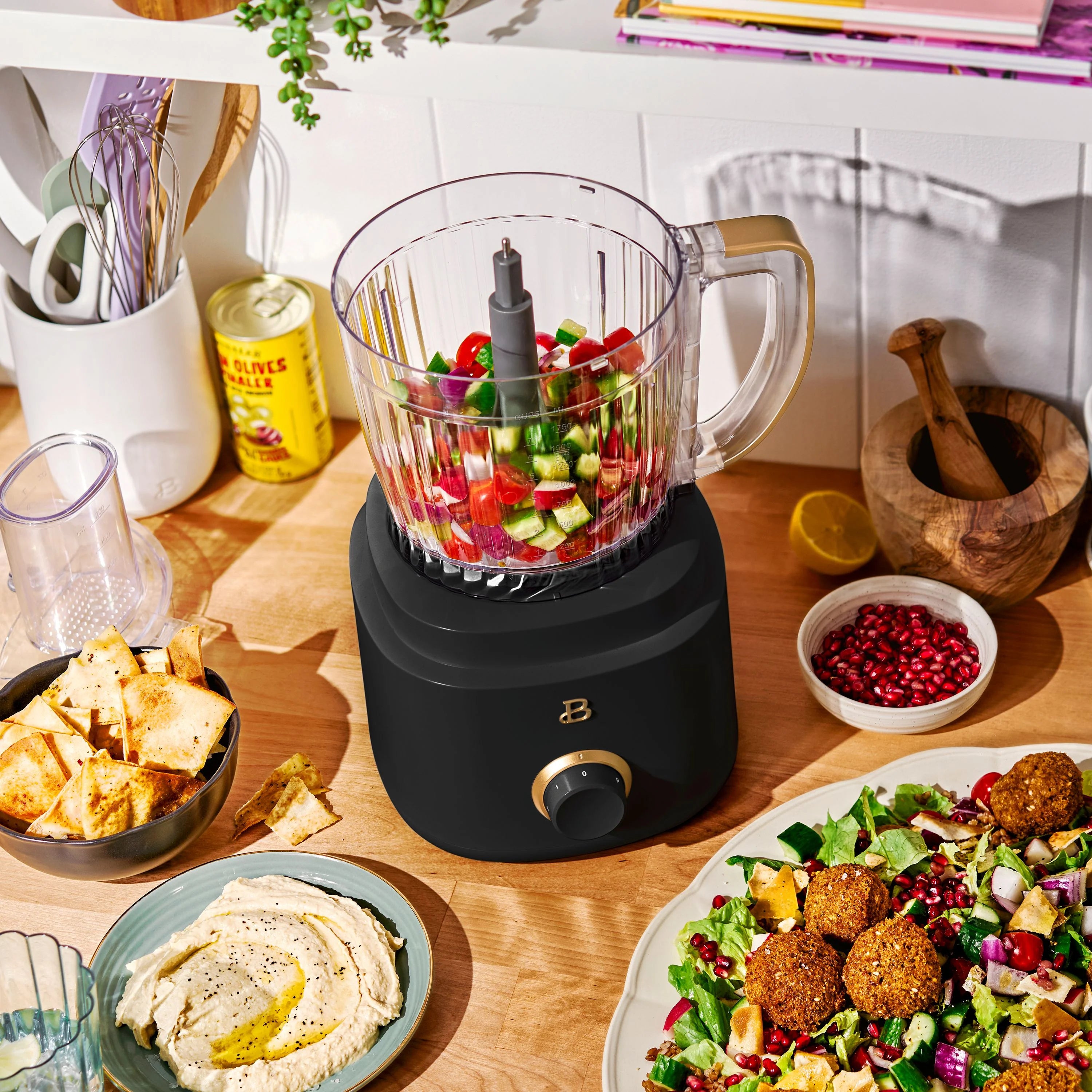 Beautiful 10-Cup Food Processor with Accessories. White Icing by Drew Barrymore