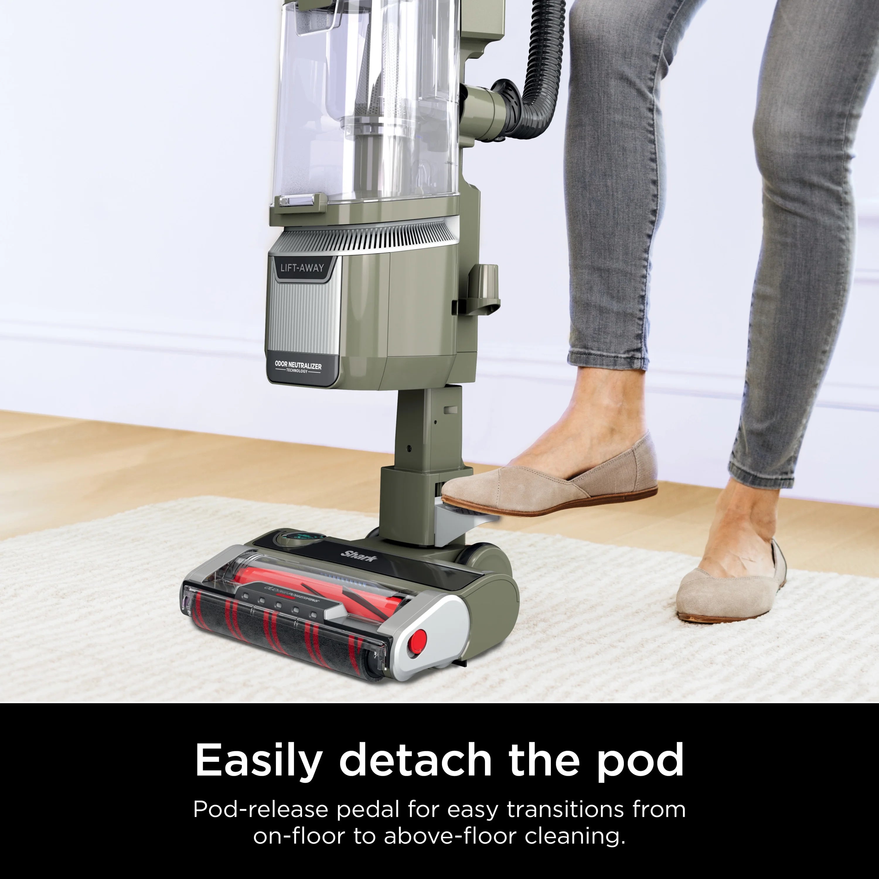 Shark Upright Vacuum. Rotator Pet Lift-Away ADV. Pet Friendly. Bagless. DuoClean PowerFins HairPro Brushroll. HEPA Filter. Hard Floor and Carpet. Swivel Steering. LED Lights. LA700. Sage