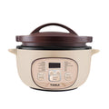 TIANJI Electric Claypot Crock Pot Stew Pot Rice Cooker Ceramic Soup Porridge Maker 3L.24h Pre-set