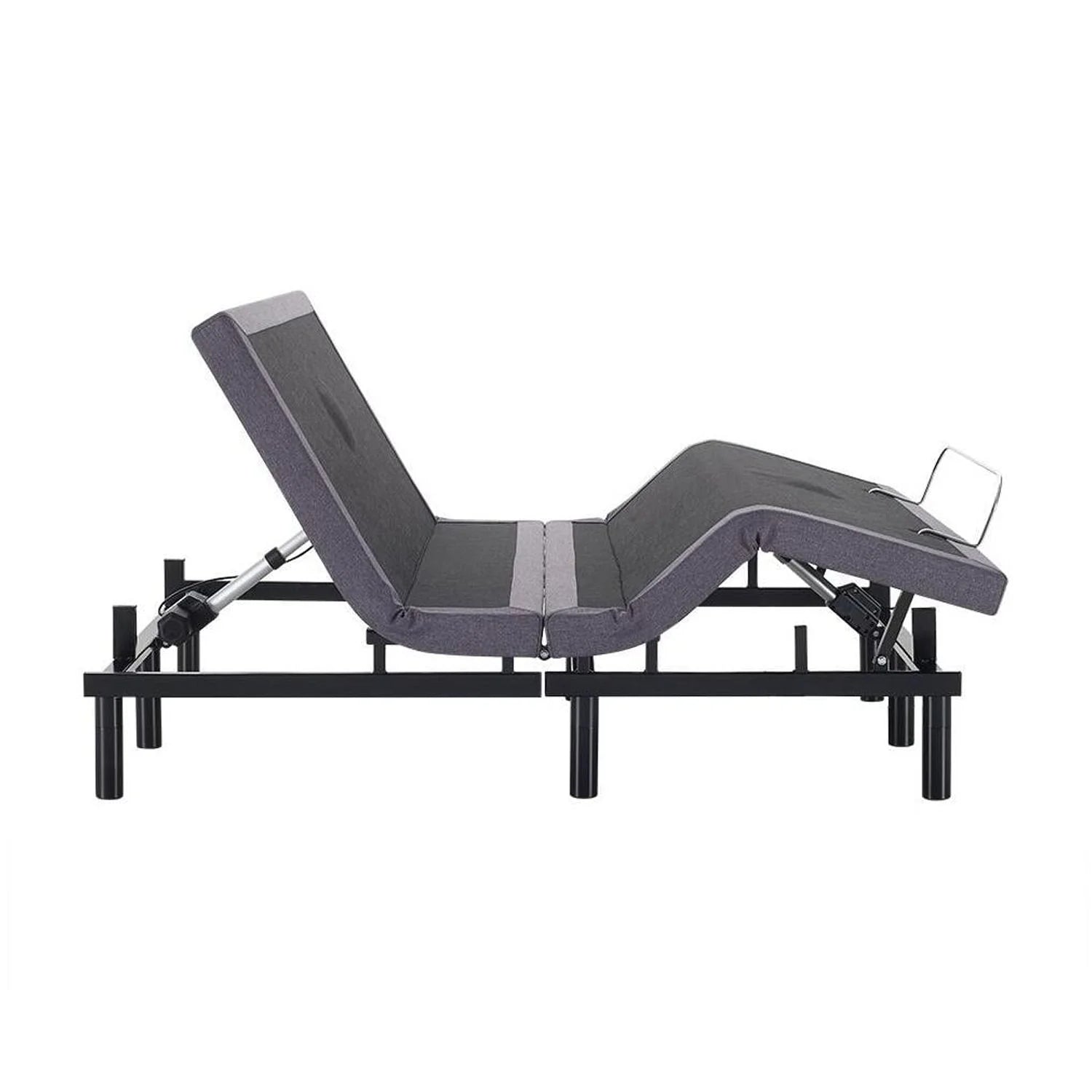 IdealBase Adjustable Bed Frame Twin XL. Massaging Zero Gravity Adjustable Bed Base. Electric Adjustable Beds with 3 Speed Head & Foot Massage. Wireless Remote. 2 USB Ports. 800LBs Capacity Gray