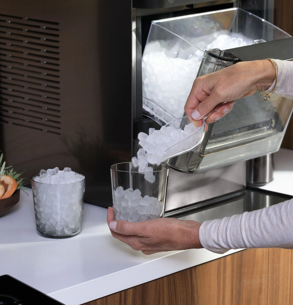 GE Appliances Opal 2.0 Countertop Nugget Ice Maker. 38 lb Maximum Output. Industrial