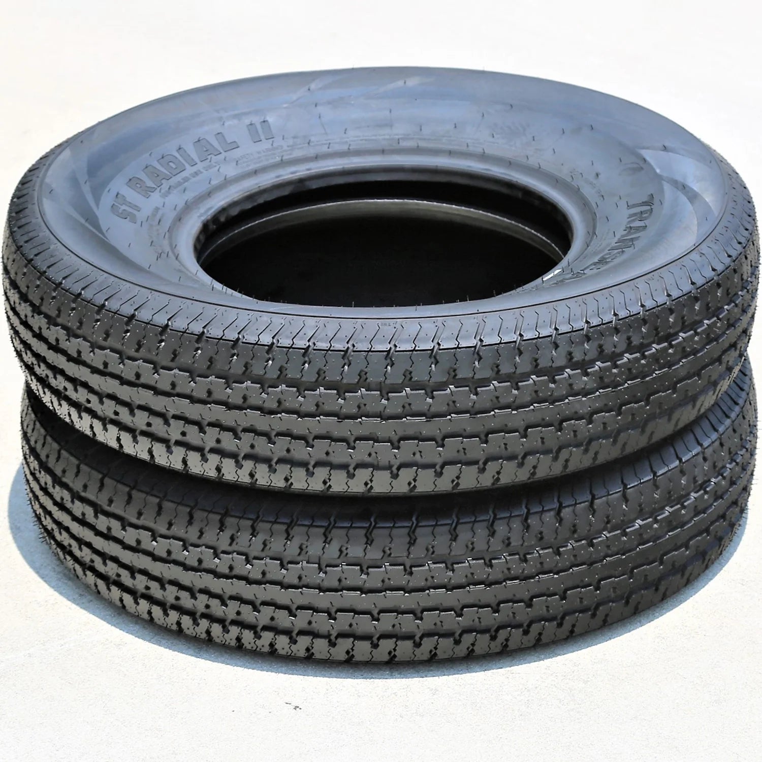 Set of 4 Transeagle ST Radial II Steel Belted ST225/75R15 225/75R15 117/112L E 10 Ply Trailer Tires