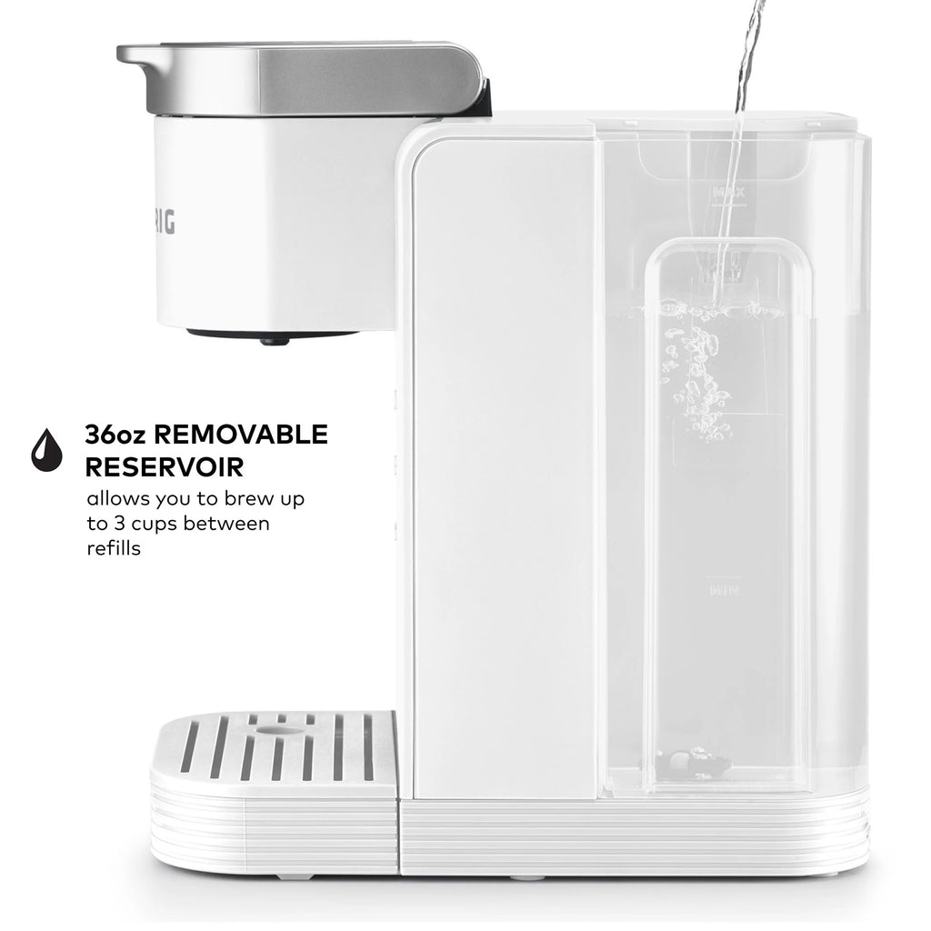 Keurig K-Iced Essentials Iced and Hot Single-Serve K-Cup Pod Coffee Maker. White