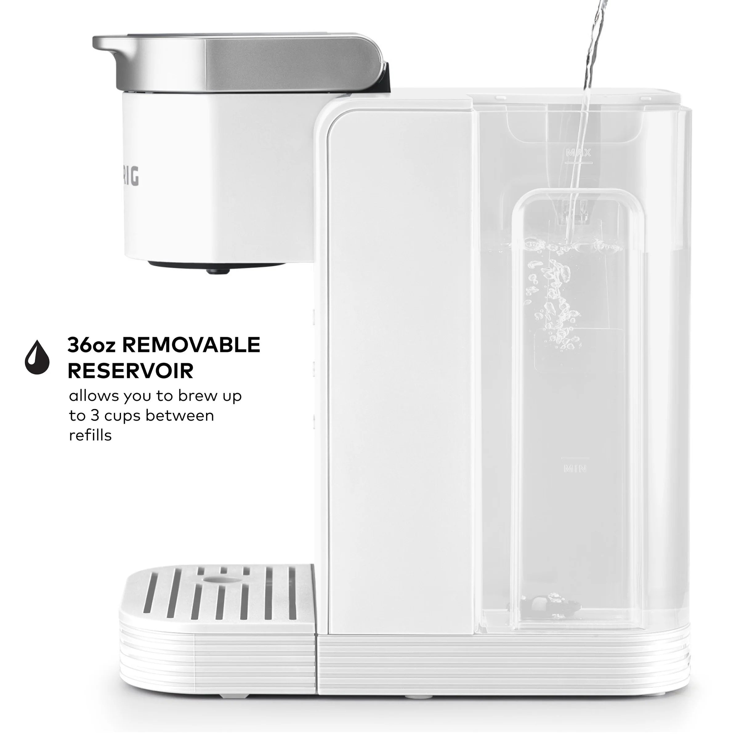 Keurig K-Iced Essentials Iced and Hot Single-Serve K-Cup Pod Coffee Maker. White