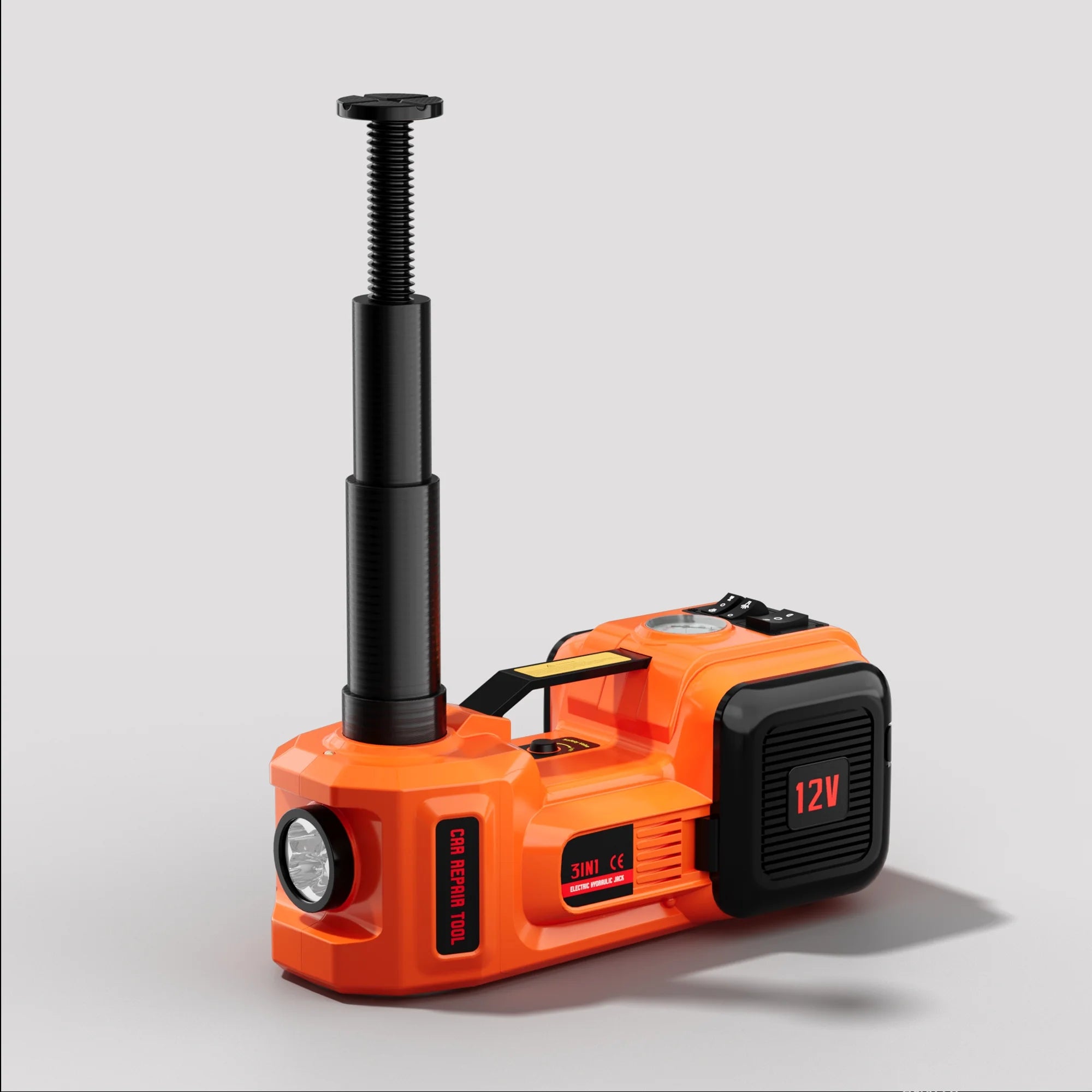 SZTAA Electric Car Jack Lift with Air Compressor and Emergency Hammer 5 Ton/11023 lbs Hydraulic Jack for SUV Sedan Truck Change Tires Garage Repair