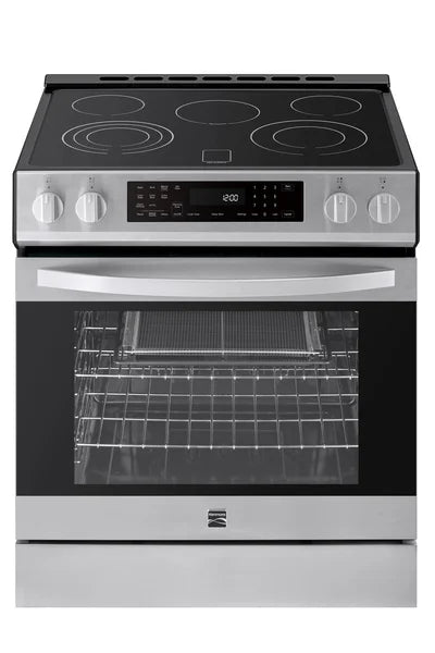 Kenmore 22-96843 5.6 cu. ft. Front-Control 5 Element Electric Range Stove with and Dual Ring Elements. Self-Clean Oven. Precision Set Controls