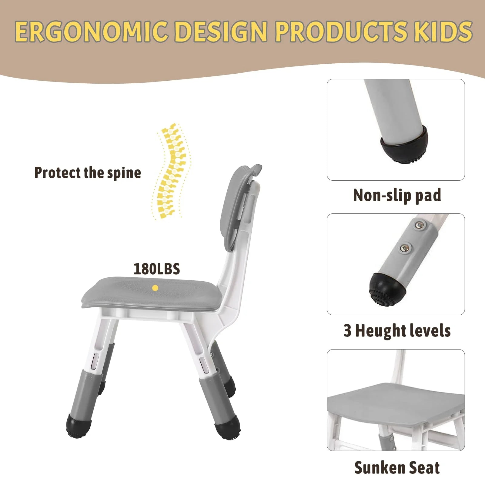 TROPOW Kids Table and Chairs.Height Adjustable Toddler Table and 6 Chair.Multi-Activity Table with Graffiti Desktop Non-Slip Legs for Ages 2-10.Children Activity Table for Daycare.Classroom.Blue