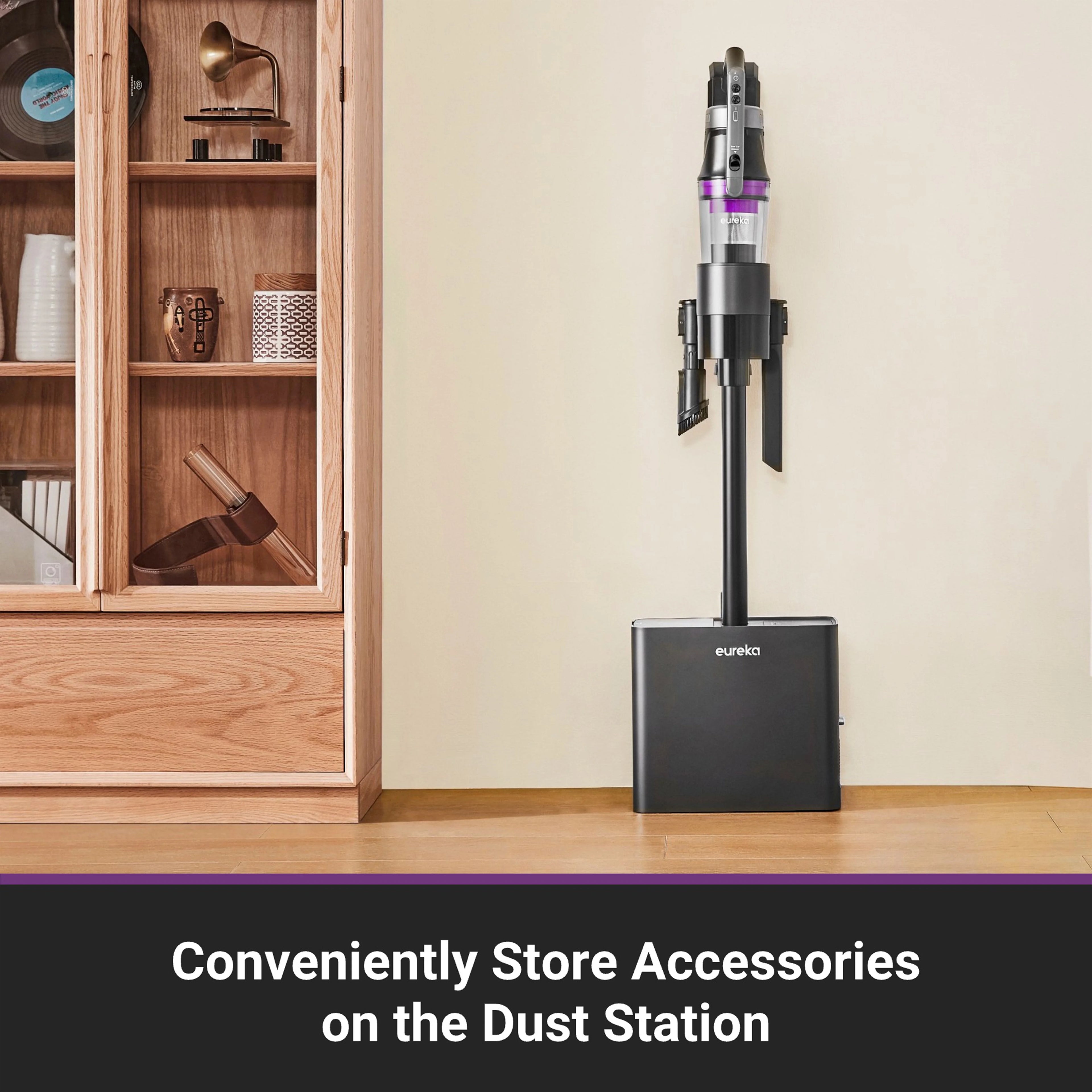 Eureka Stylus Elite Anti-Tangle Cordless Stick Vacuum Cleaner. 60 Minute Runtime. Auto-Empty Dust Station. Pet Hair. Multi-Surface. NEC490SE