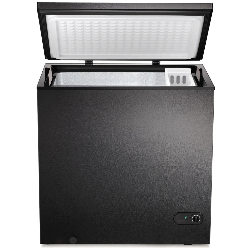 Auseo 8.7 cu. ft. Chest Deep Freezer with Adjustable Temperature. Free Standing Top Open Door Compact Freezer with 3 Removable Basket for Kitchen. Home. Bar. Garage. Office