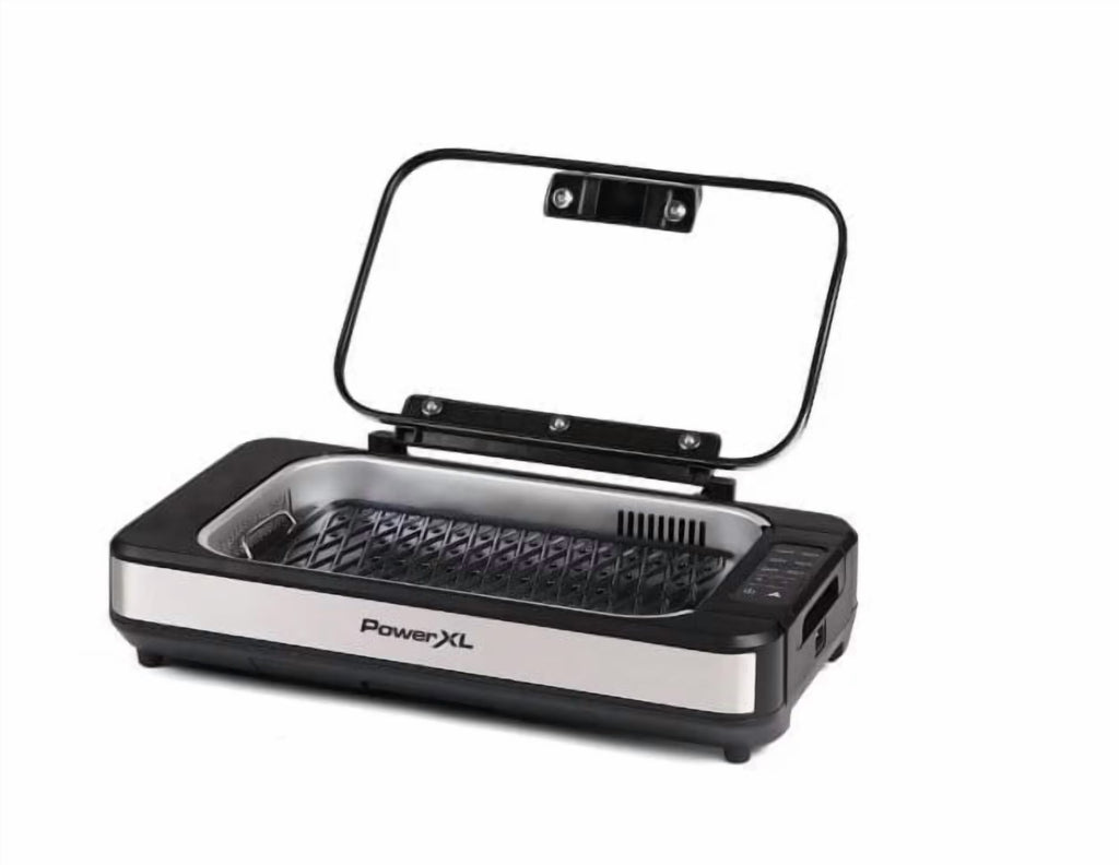 PowerXL Smokeless Grill Elite. AirFlow Technology. Smoke Capture Fan