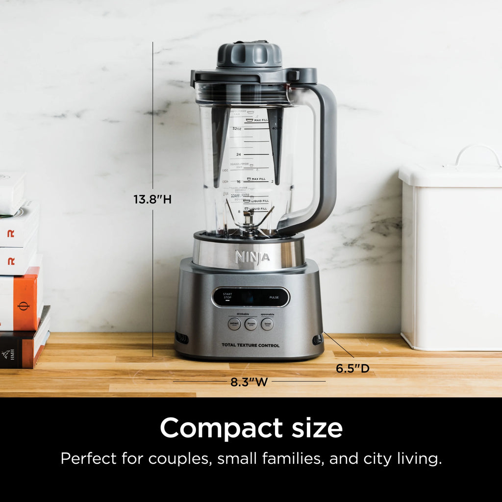 Ninja Twisti. High-Speed Blender Duo 3 Preset Auto-iQ Programs. 34 oz. Pitcher Capacity. SS150