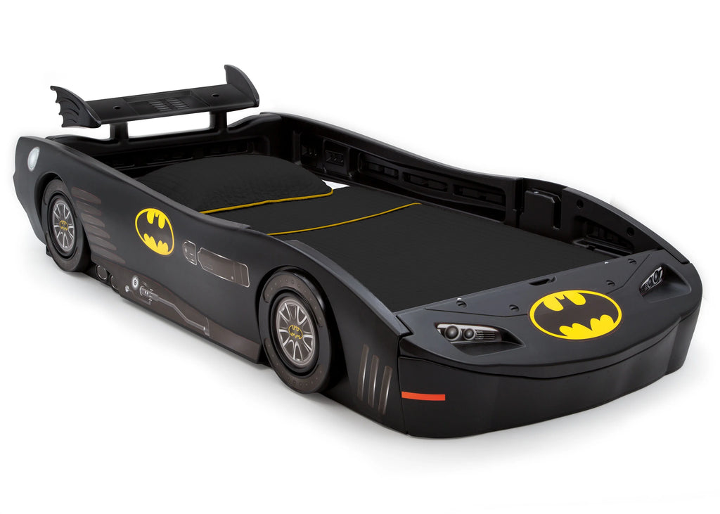 Delta Children DC Comics Batman Batmobile Car Plastic Twin Bed. Black