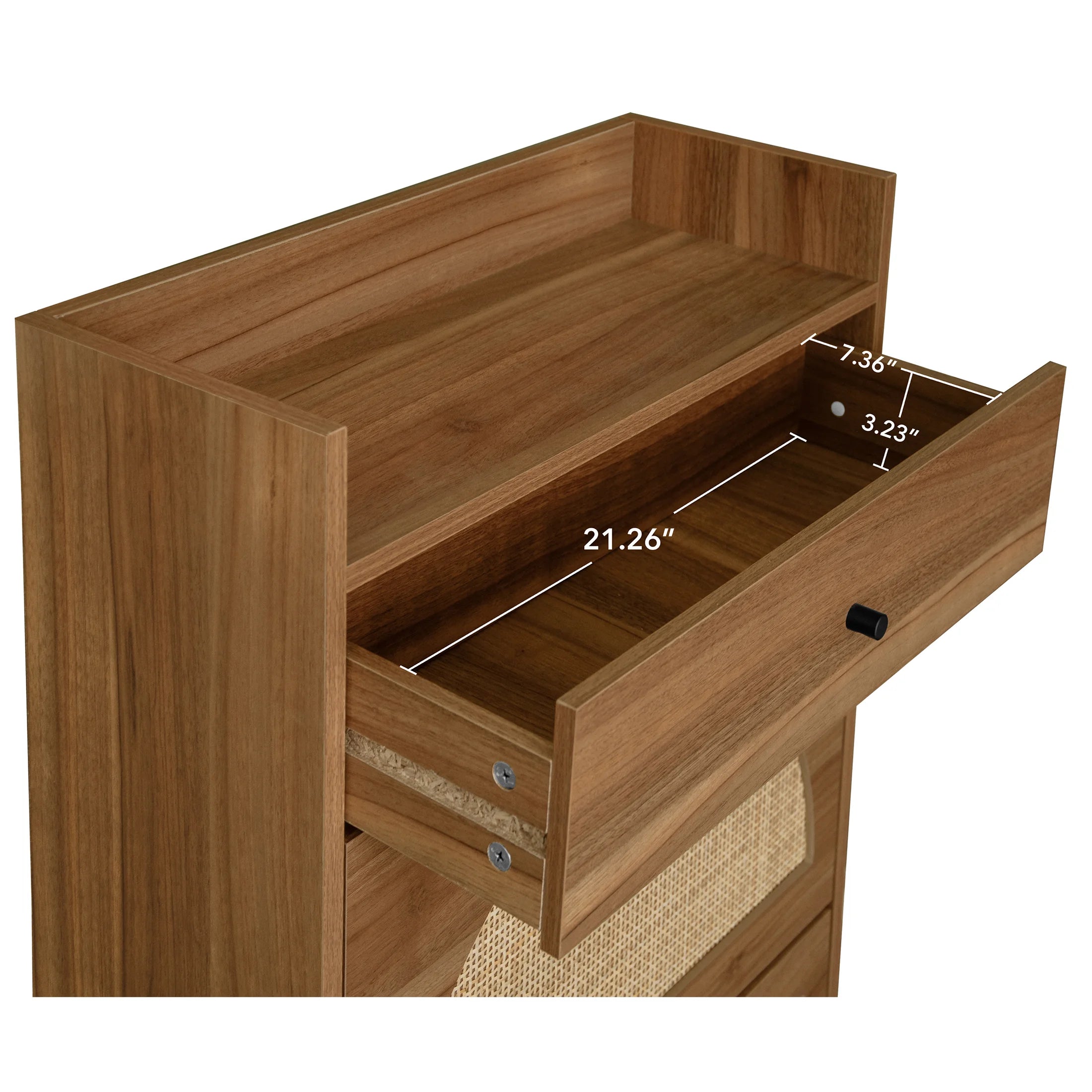 SESSLIFE Shoe Cabinet with 2 Flip Drawers & Drawer. Modern 18 Pair Shoe Rack Organizer. Wood Freestanding Shoe Organizer for Entrance. Black