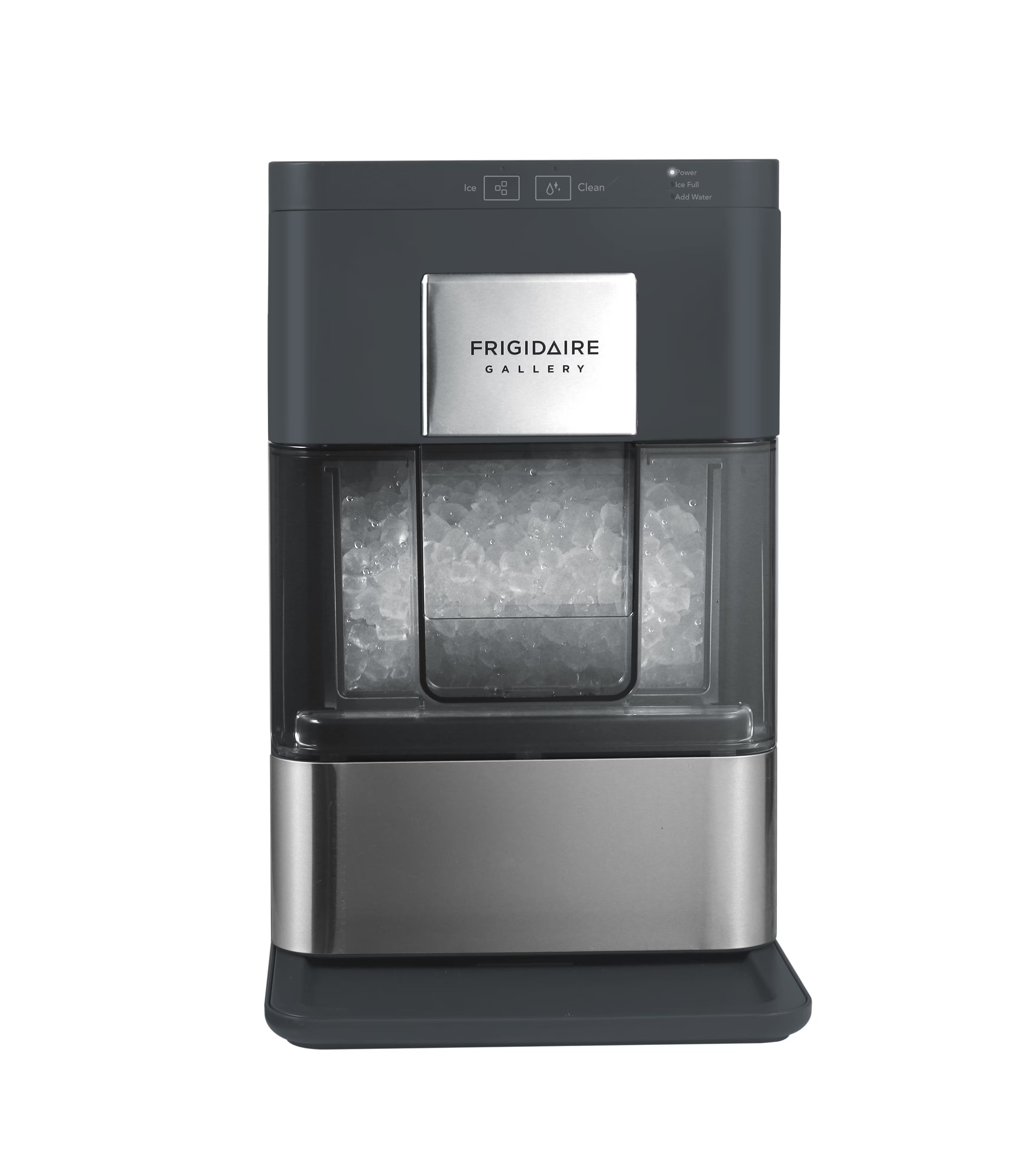 Frigidaire Nugget Ice Maker EFIC256. Countertop Nugget Ice Machine with Transparent Window. Nugget Ice Maker with 44 lbs. Capacity. Auto Self Cleaning Ice Maker Machine. Black